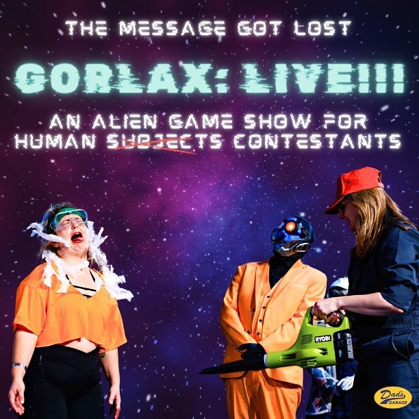 Two great shows tonight - alien game show Gorlax: LIVE!!! at 8pm, and Measure Island&rsquo;s original musical magic at 10pm!

Exchange your 8pm ticket post-show for FREE tickets to the 10pm - make a night of it, why dontcha!

Also, there&rsquo;s a de