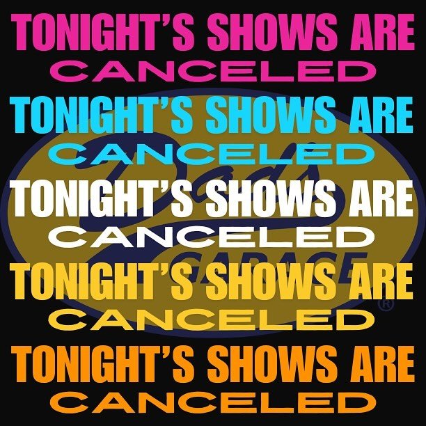 The bummer continues - no shows 6/1! A watershed decision, truly. 

Make sure to get your 7 Minutes in Kevin tickets for next week!