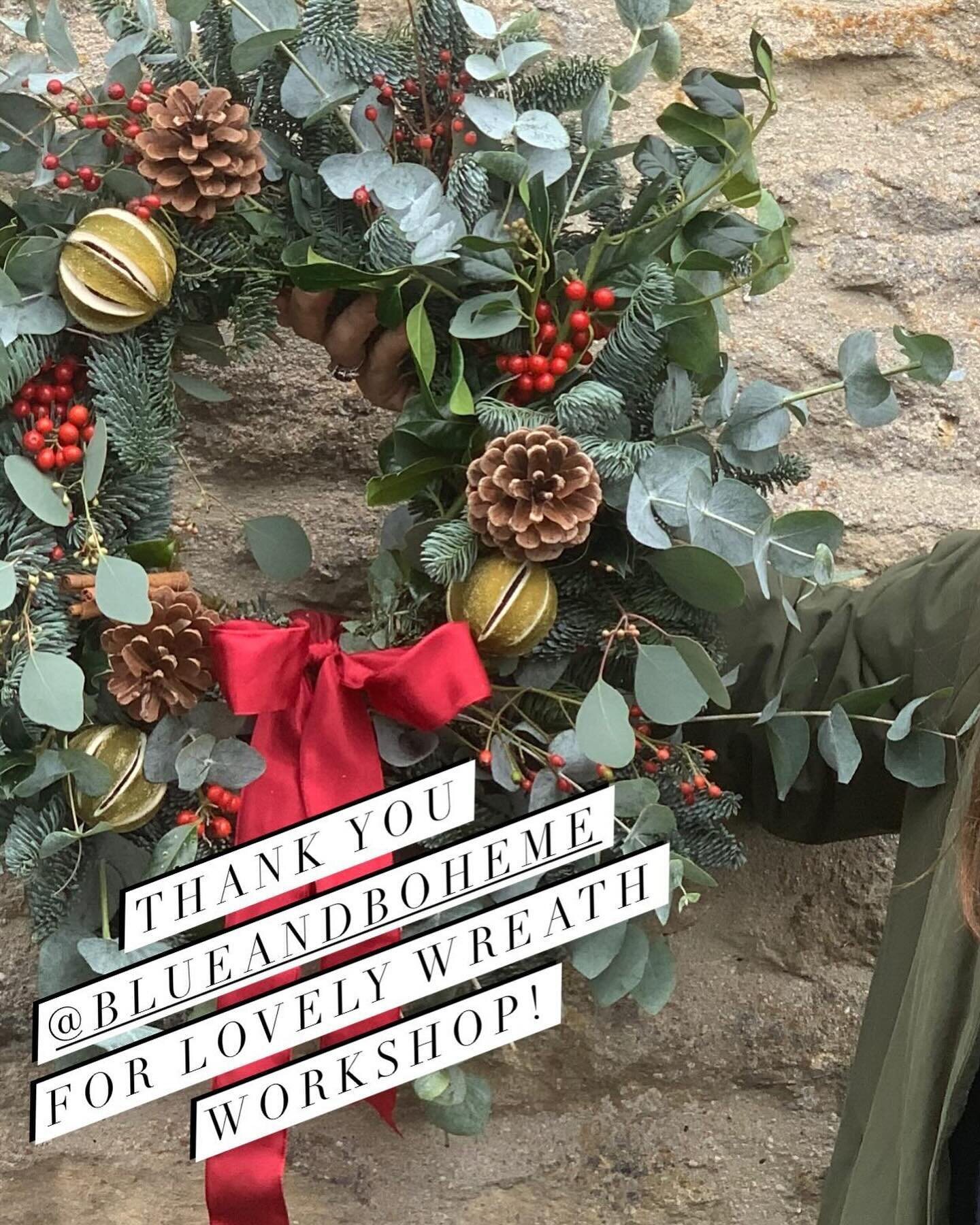 A quintessential Cotswold Sunday morning well spent in the prettiest village hall. Learning to craft a Christmas wreath with the expert guidance of @blueandboheme.  A wonderful way to get in the spirit of the season &amp; to enjoy a creative morning 