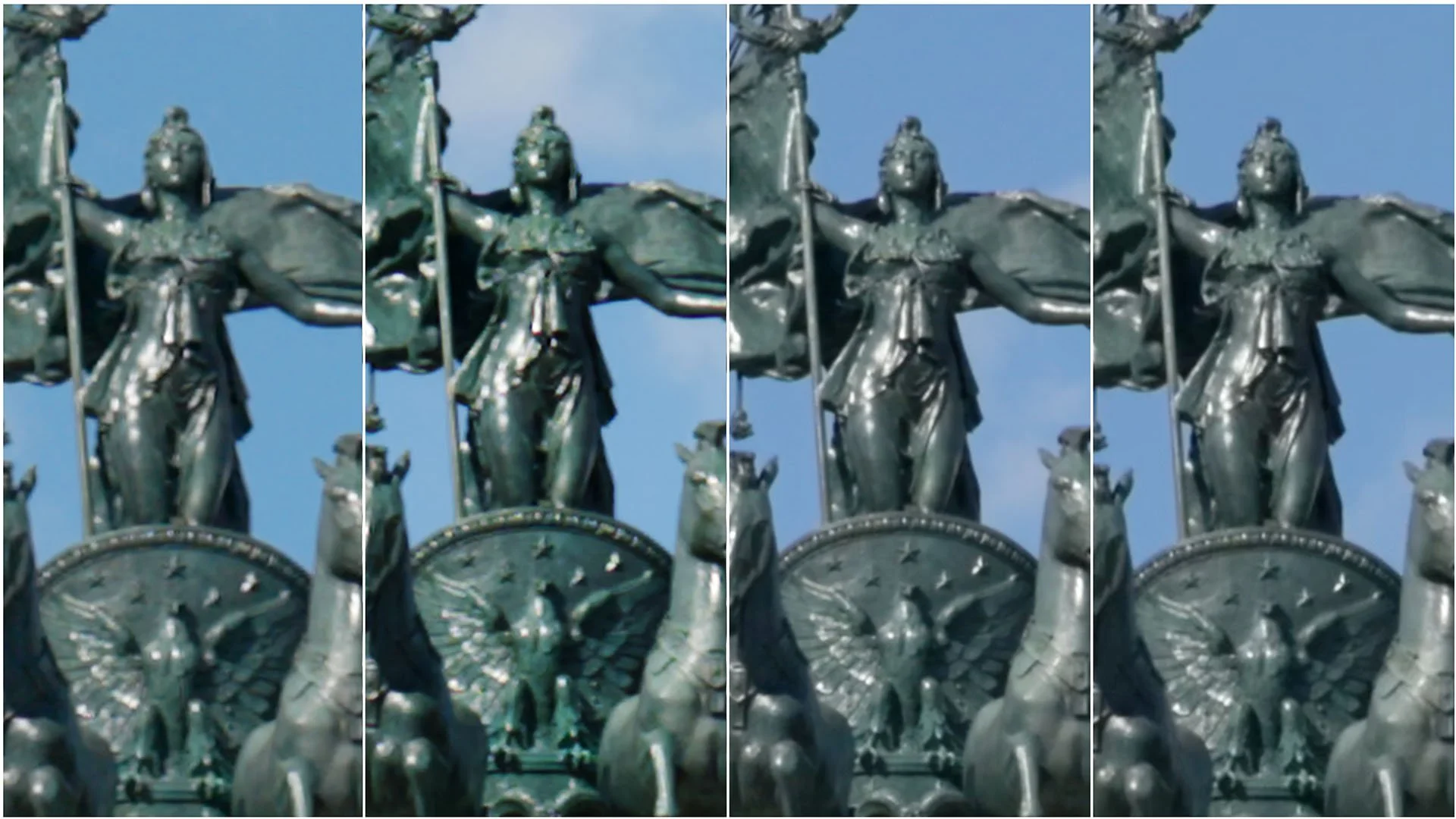 Left to right: Nikon N-Raw High, R3D NE, ProRes HQ, H265 in 4k 24