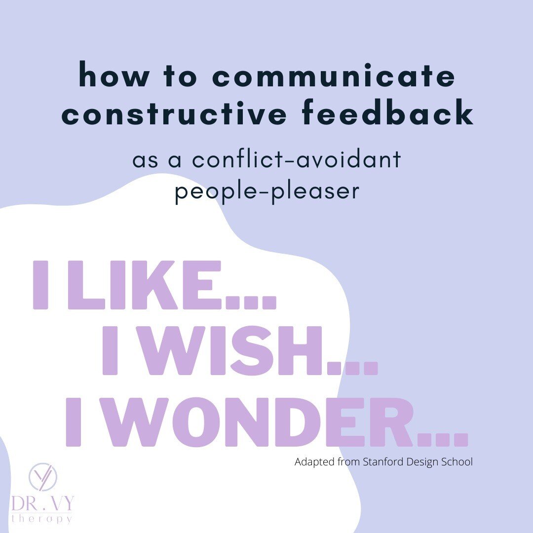 Does your stomach become knotty when you think about having to give someone feedback or share why you're upset? Do you wait until the very last minute to discuss something difficult? It can feel very uncomfortable if you worry that the feedback will 