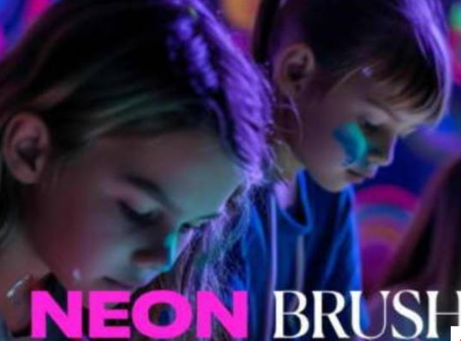 Neon Brush Kids: A Painting Experience for the Family
