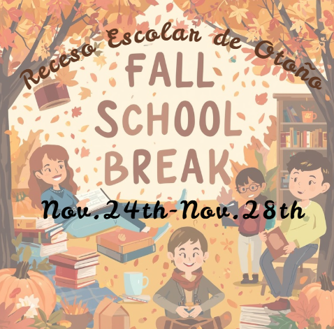 <span class="sqsrte-text-color--custom" style="color: rgb(237, 10, 10)">Fall School Break!</span>