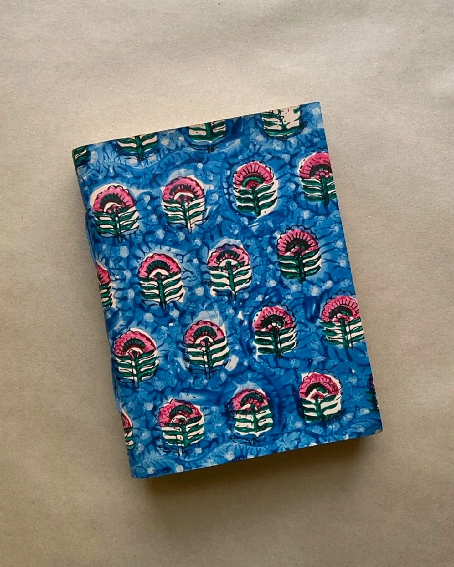 Hand-Printed Leather Journal