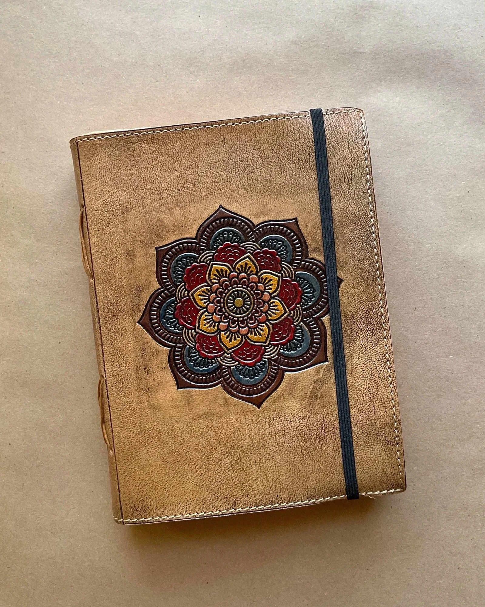 Mandala Leather Journal