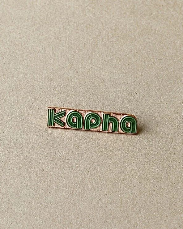 Ayurveda Dosha Copper Enamel Pin