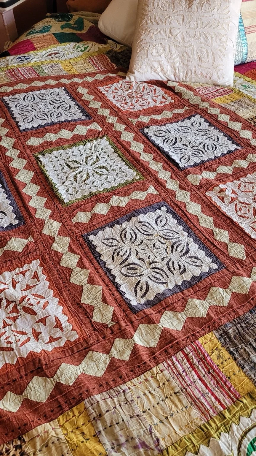 Appliqué Quilt, detail view 4