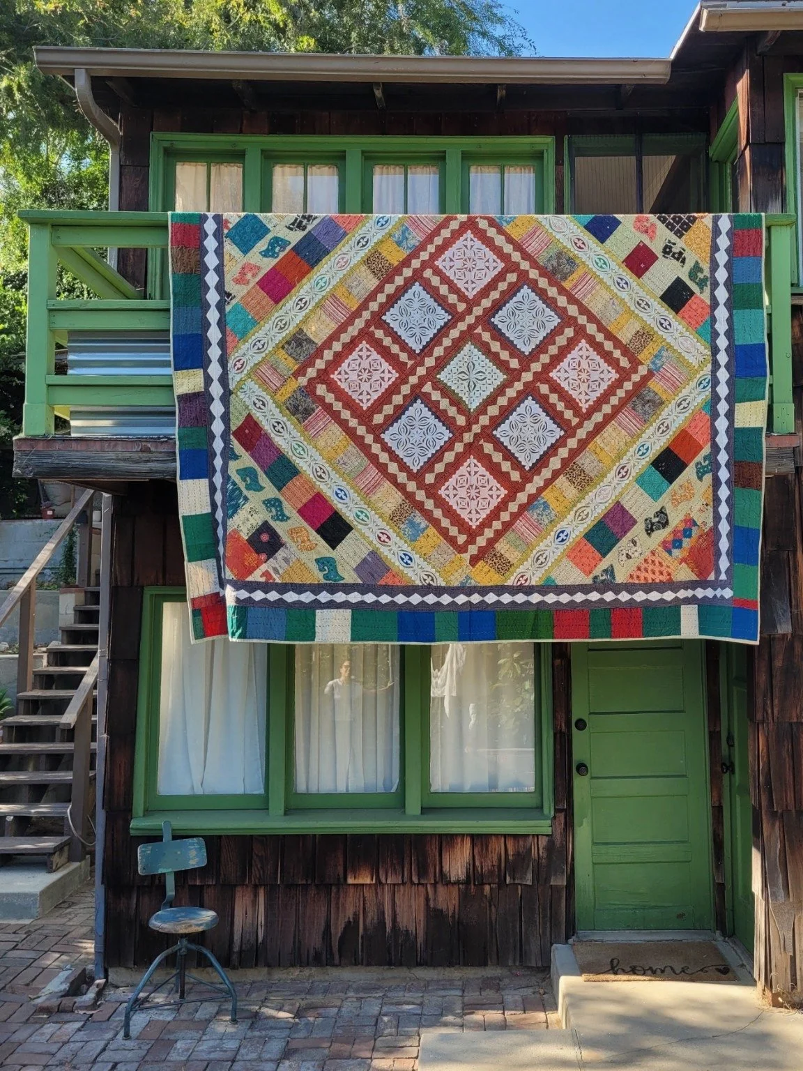 Appliqué Quilt, alternate view