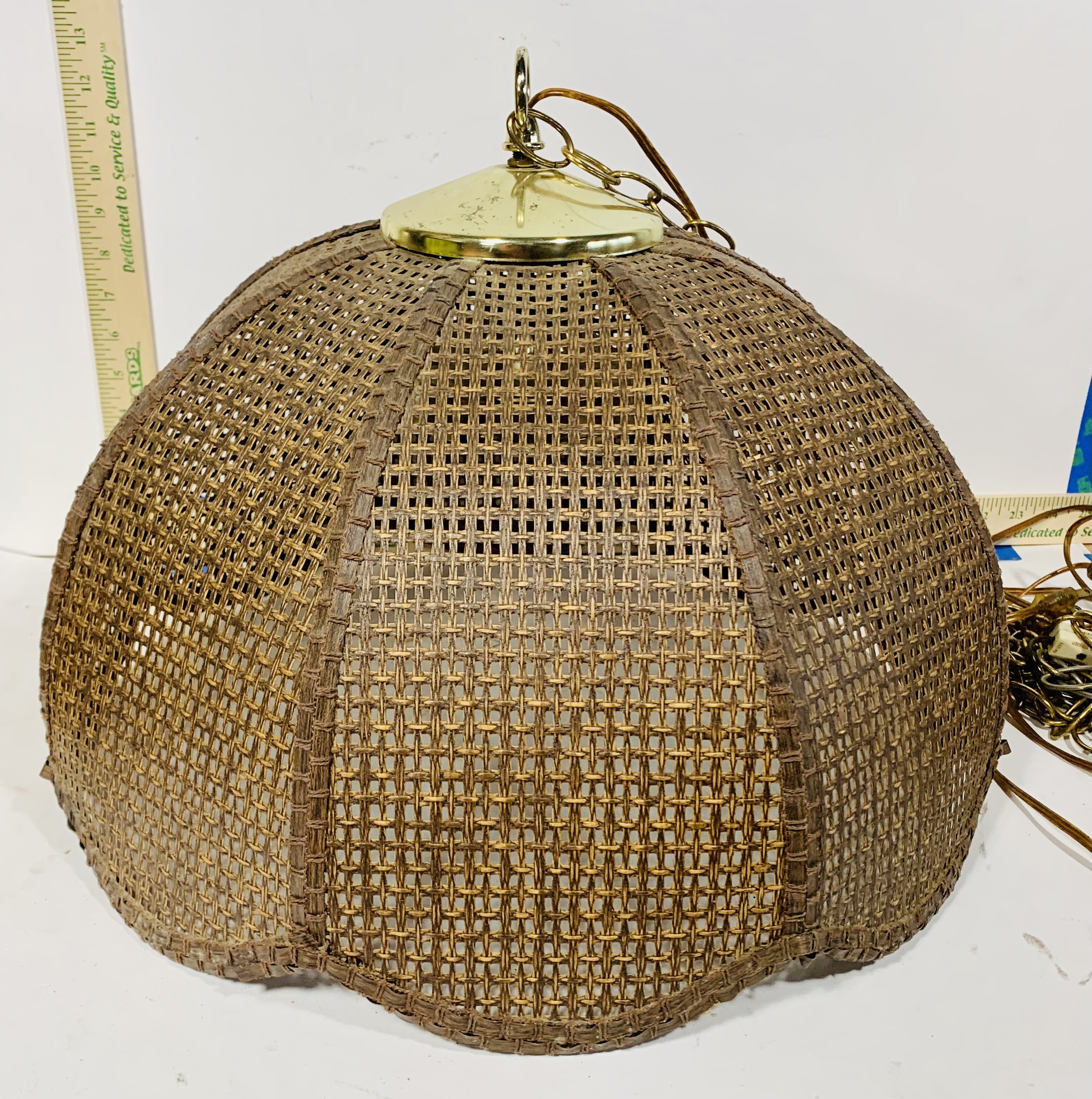 Rattan pendant lamp