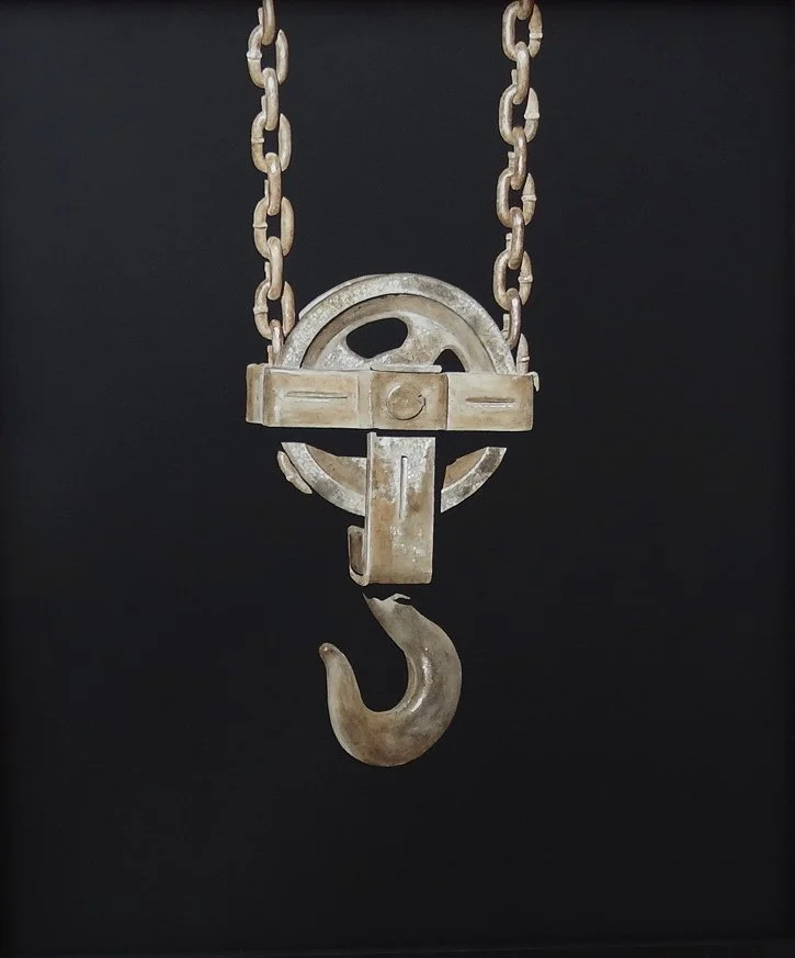 Le palan à chaîne, 2021, 102cm x 86cm