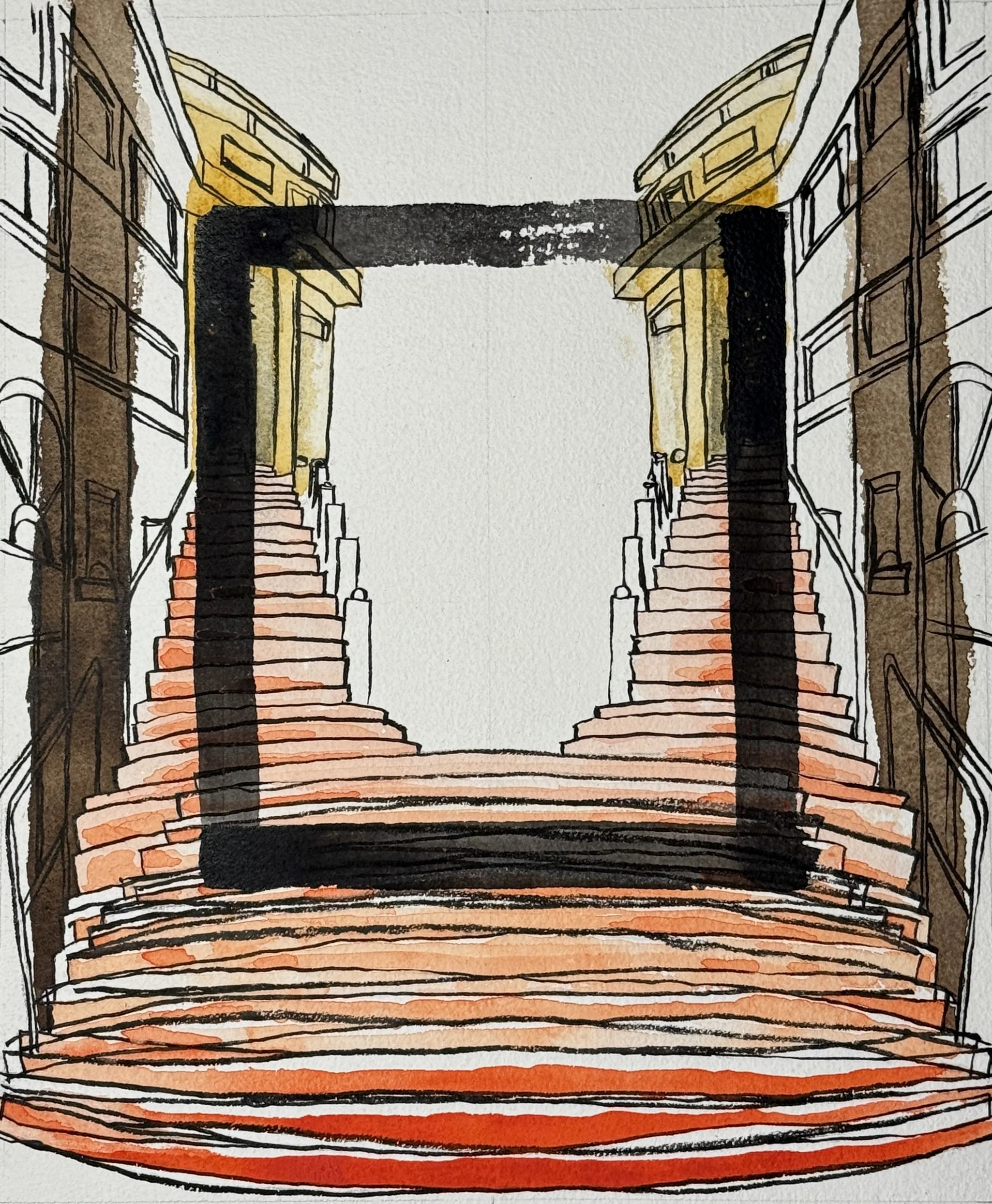 Paul Turner, Parallel 2,ink and watercolor on paper, 25x30cm,$300.jpg