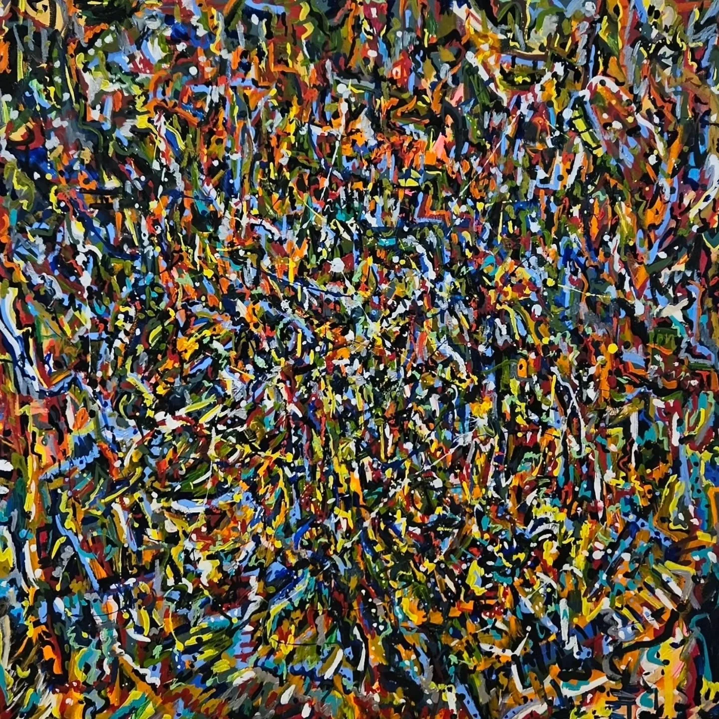 Noah Xaver Pfister, Chasm, 2024, acrylic on canvas, 91x91x4cm.jpg