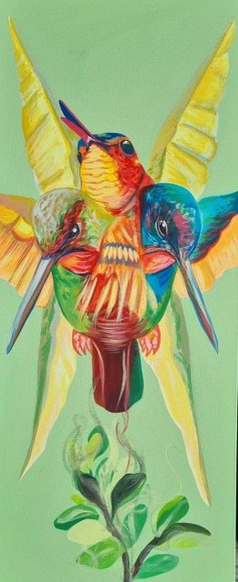 Hummingbird flight60cm x 90cm.jpeg