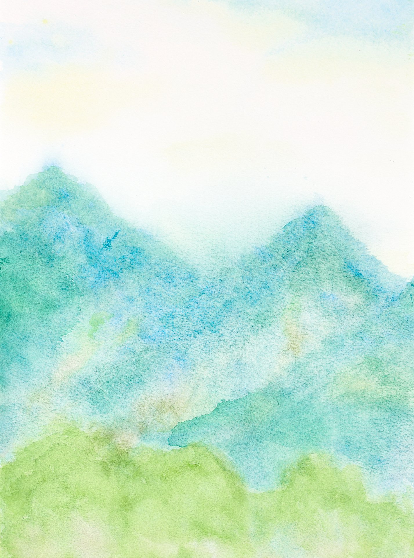 Spring Haze I, Watercolour on Cotton, 42cm x 29.7cm, Yukiko Abe-Kruithof, 2023.jpg