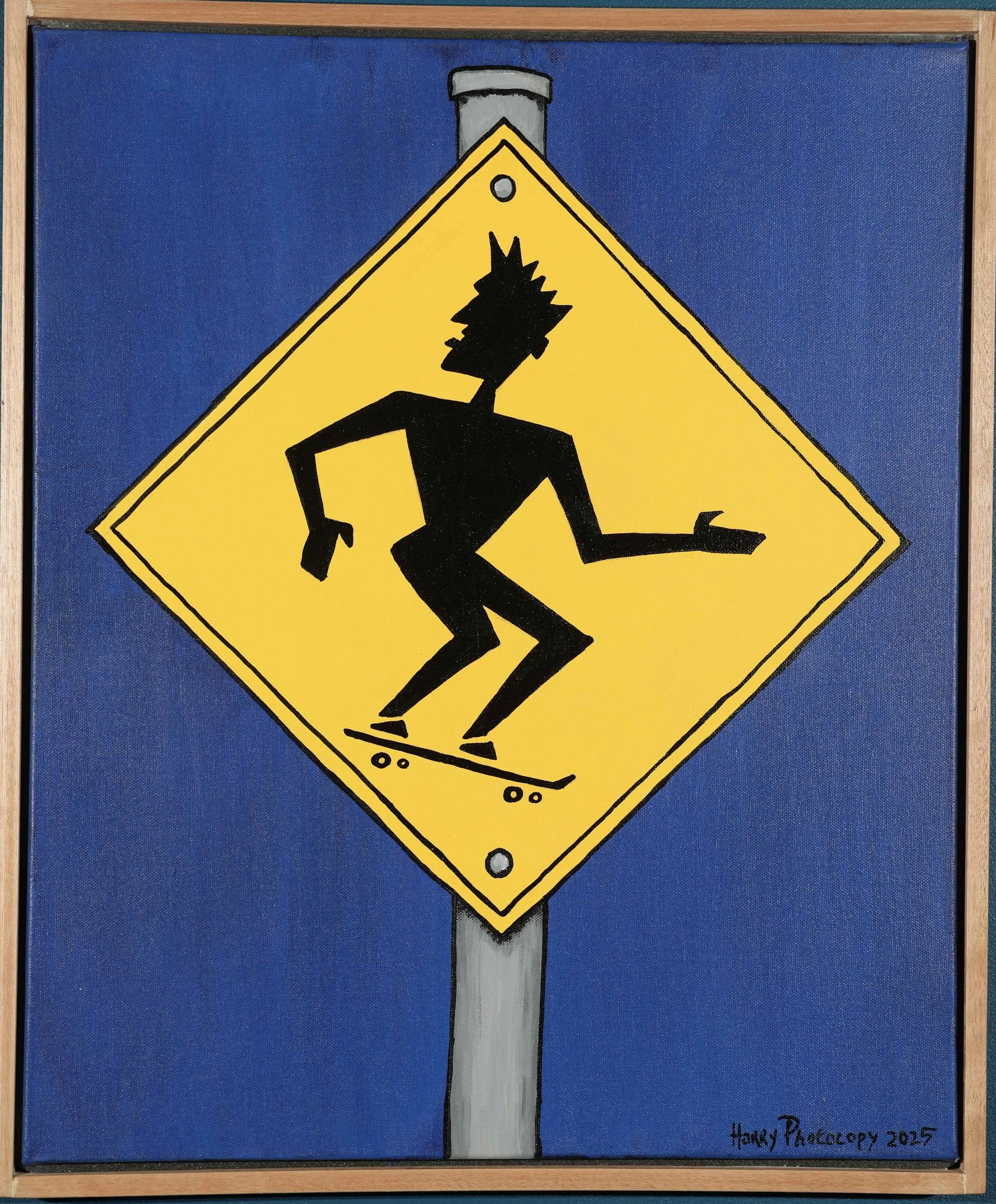 Caution: Skateboarder