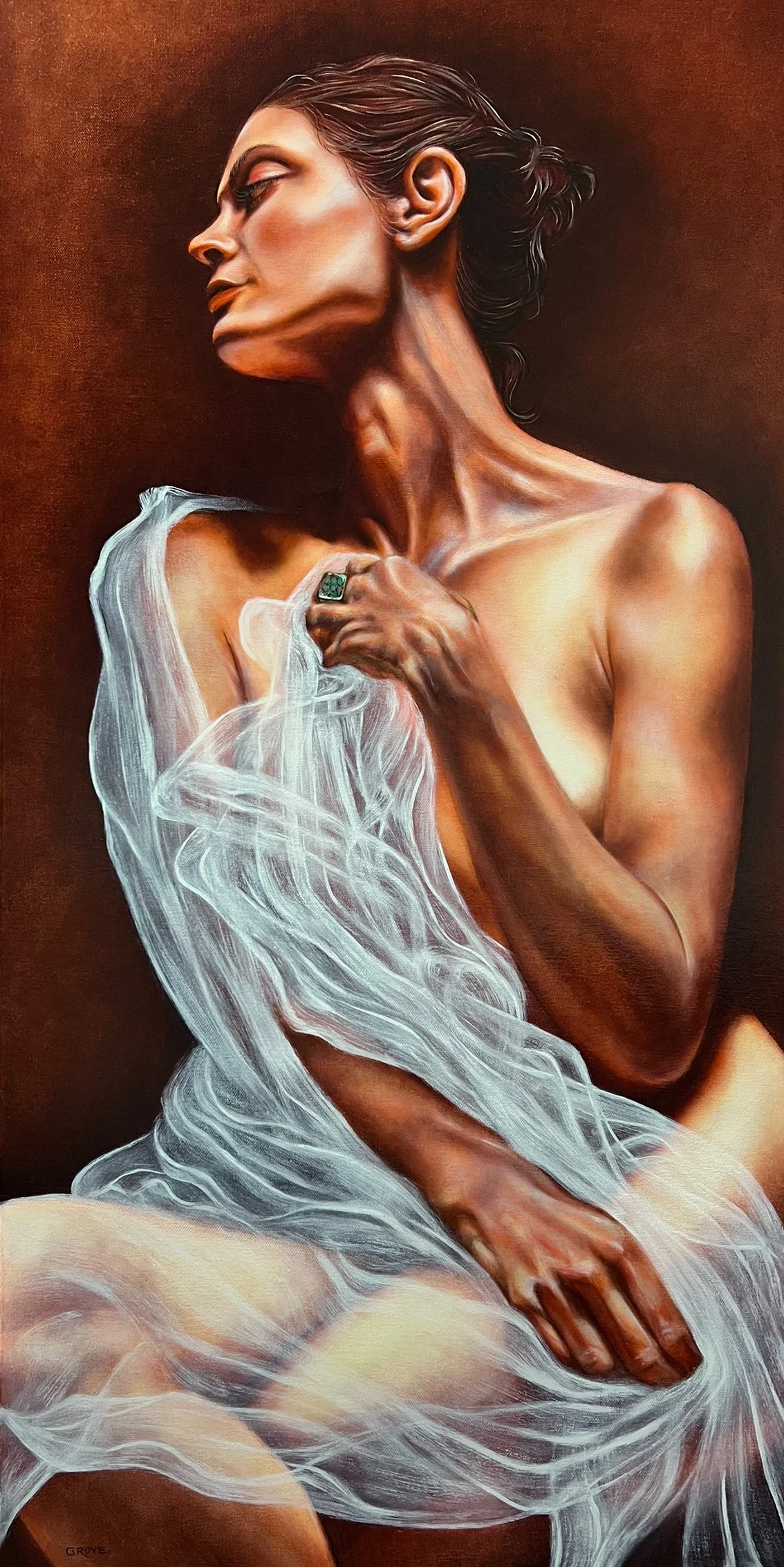 Robyn Grove  - Nude in tulle