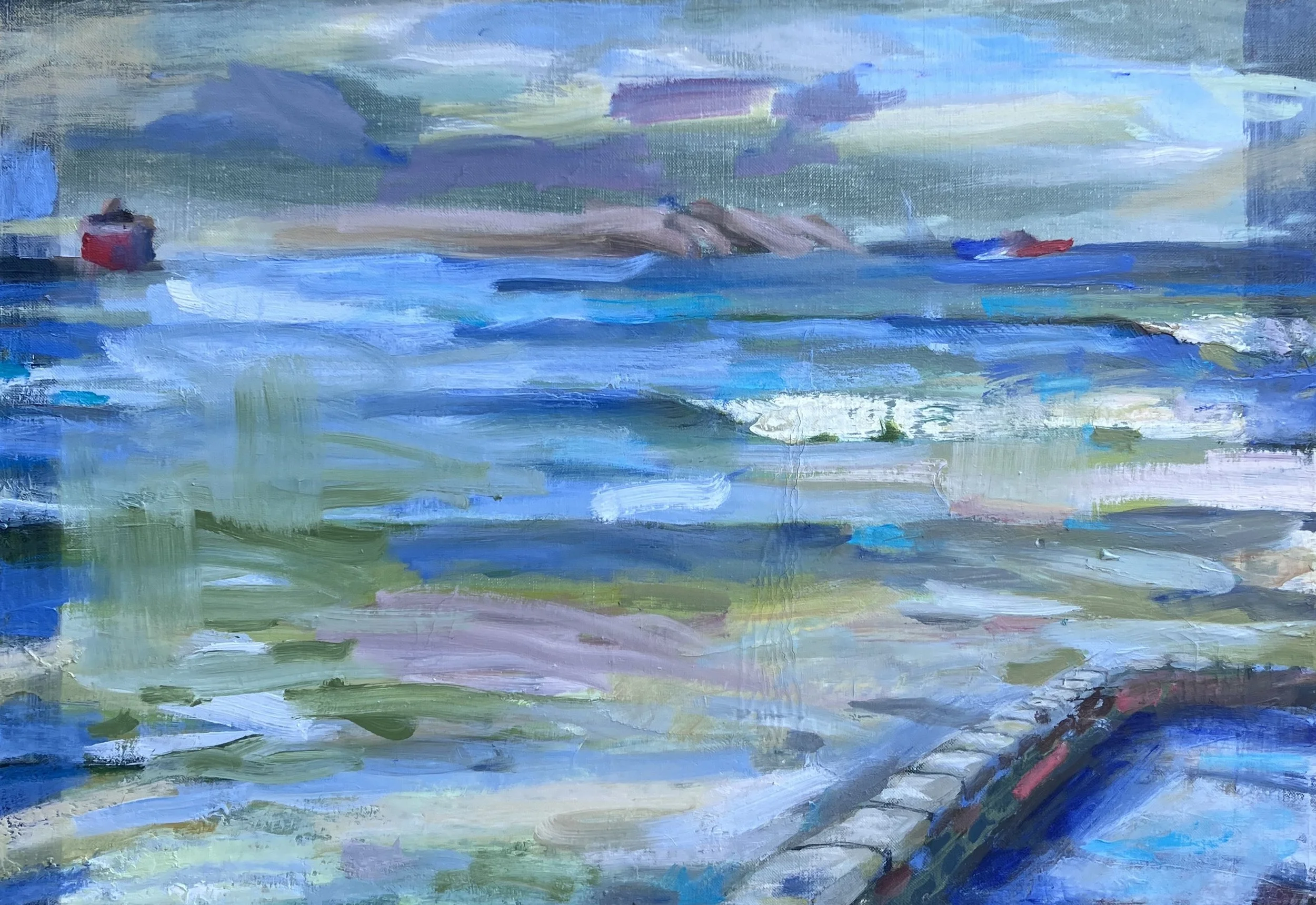 Seascpae repainted, from life less, overcast and monotone