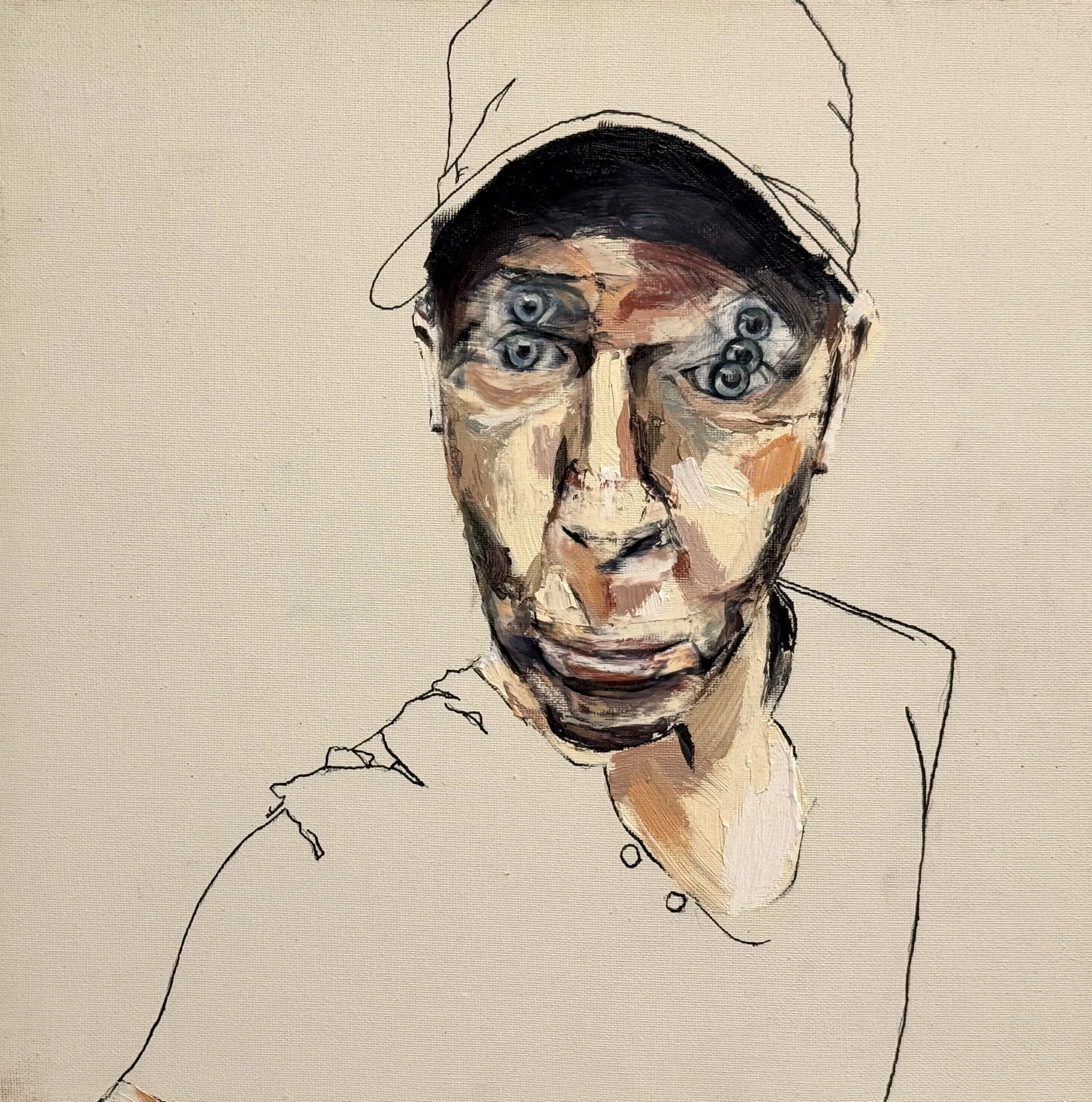 Paul Turner,Multiples 1,oil on linen,30x30,$600.jpg