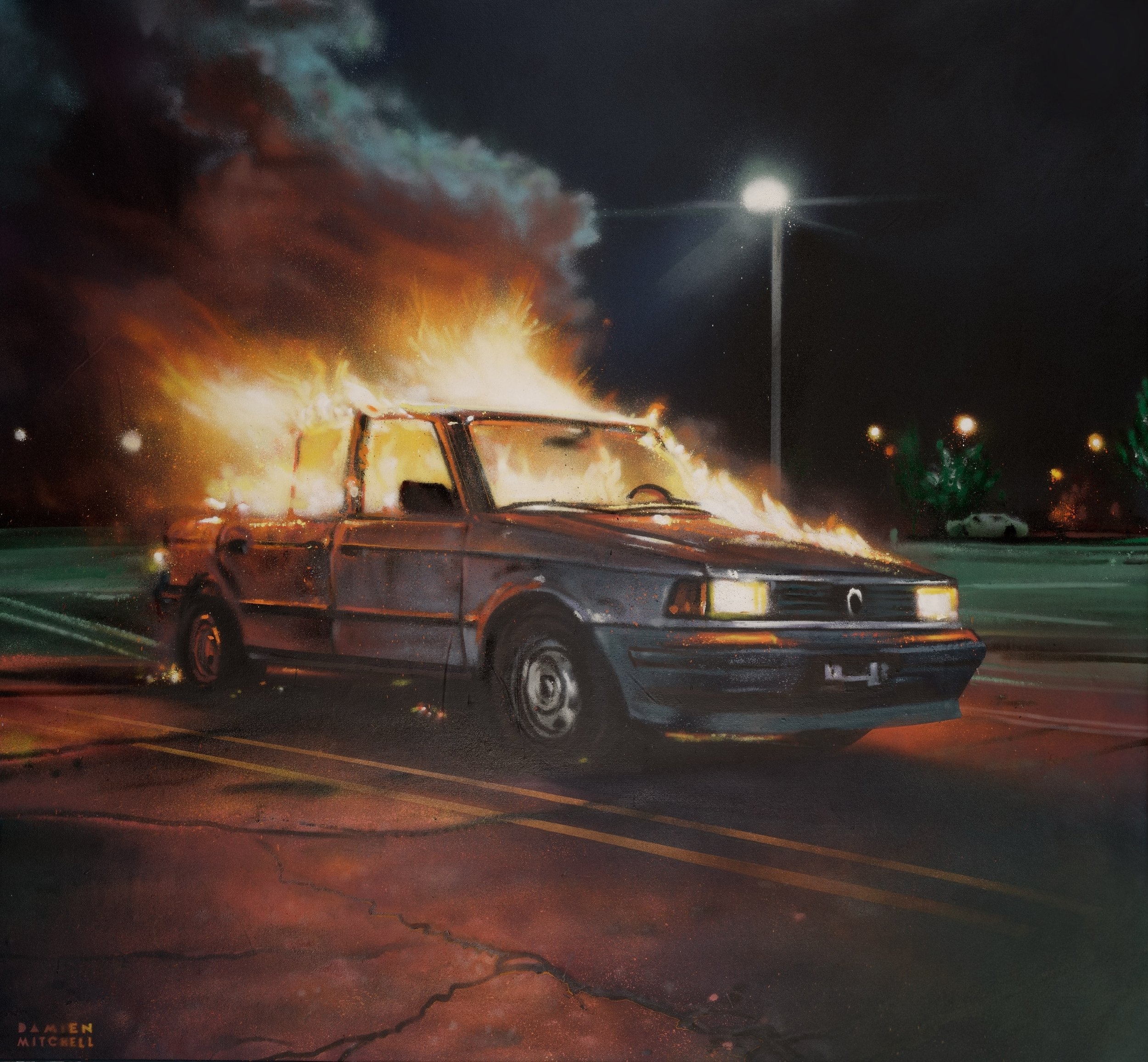 Burning Car