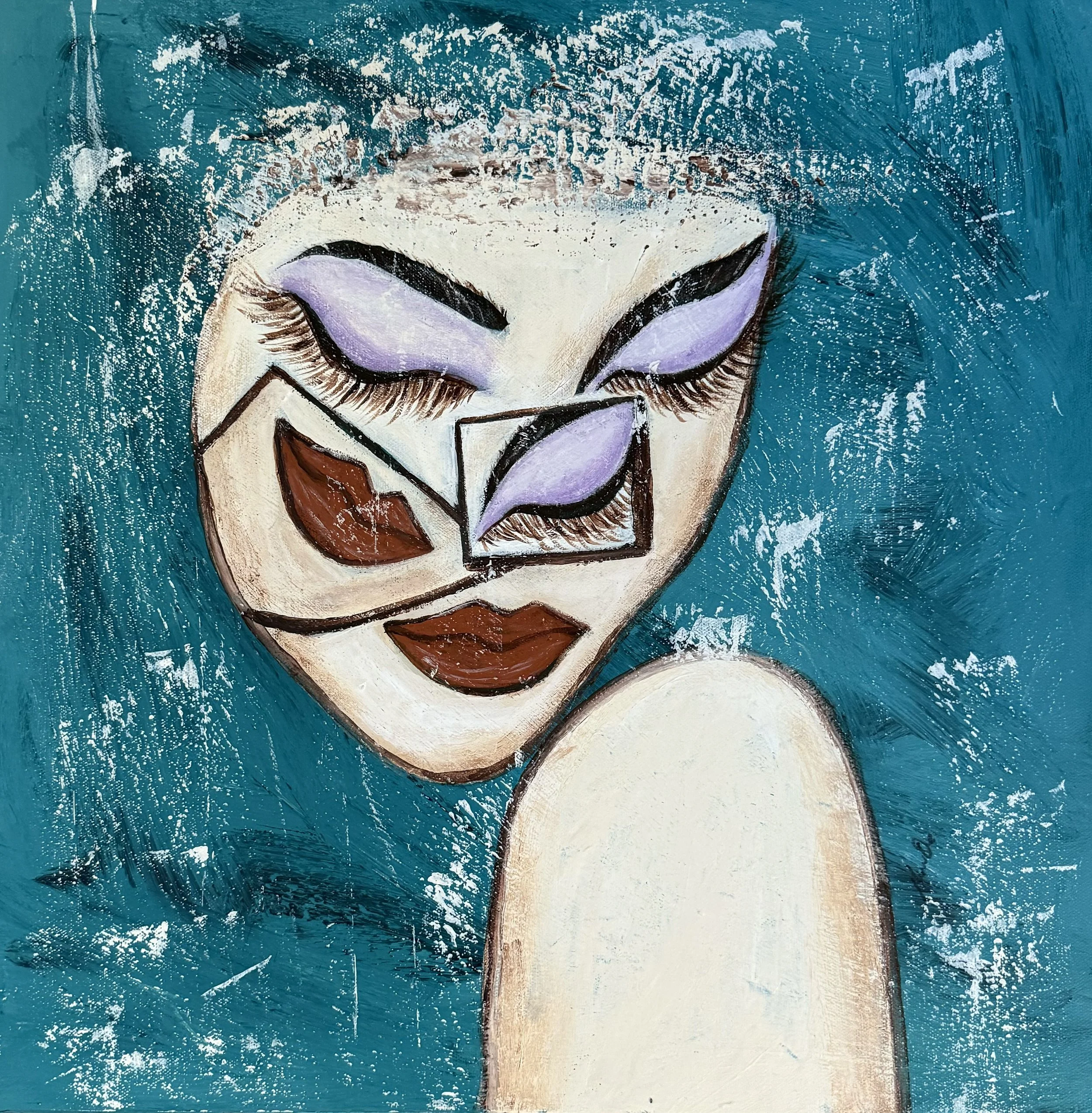 Behind closed lashes