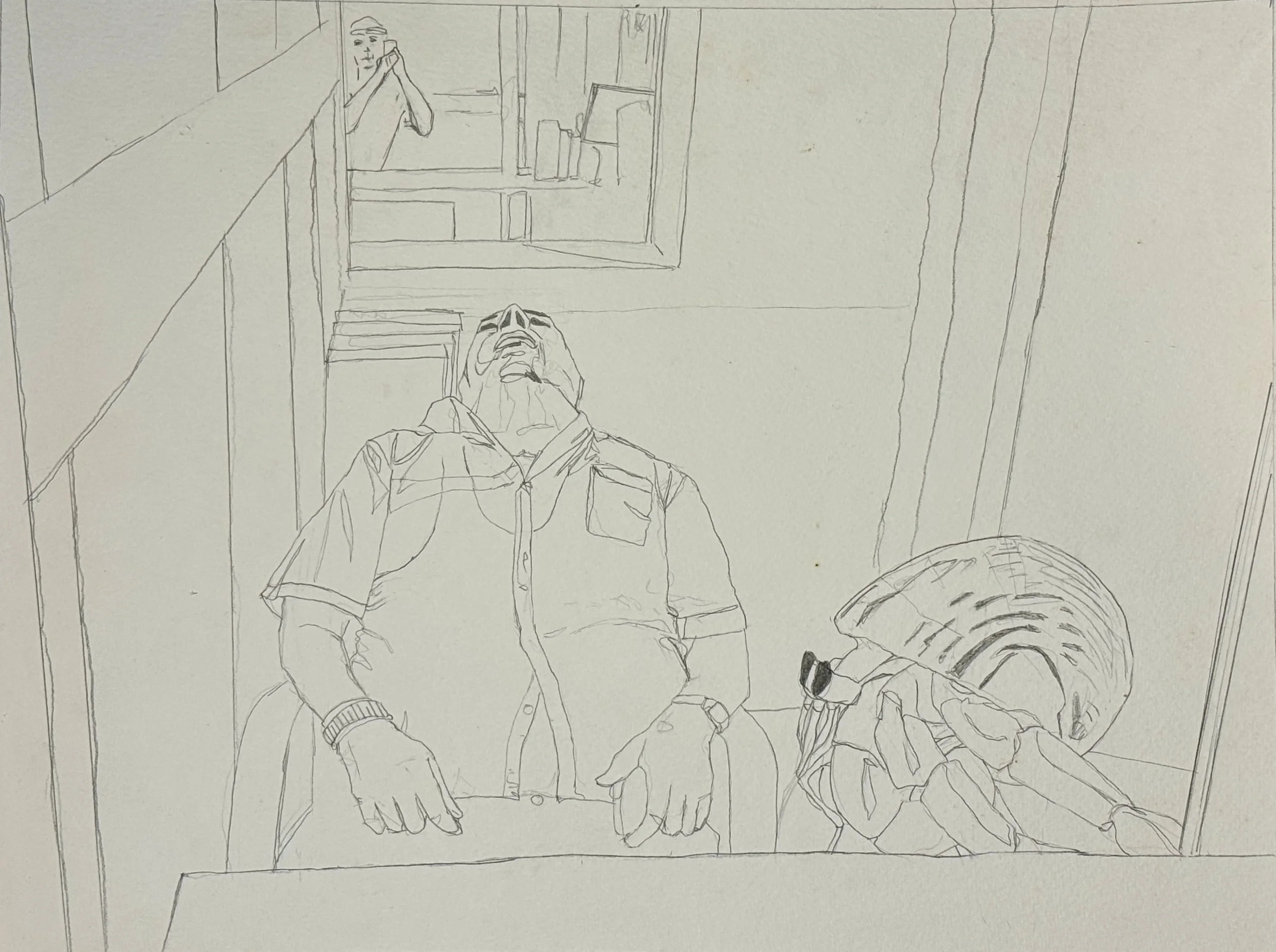 Paul Turner,Morpheus,pencil on paper, 30x40cm,$250.jpg