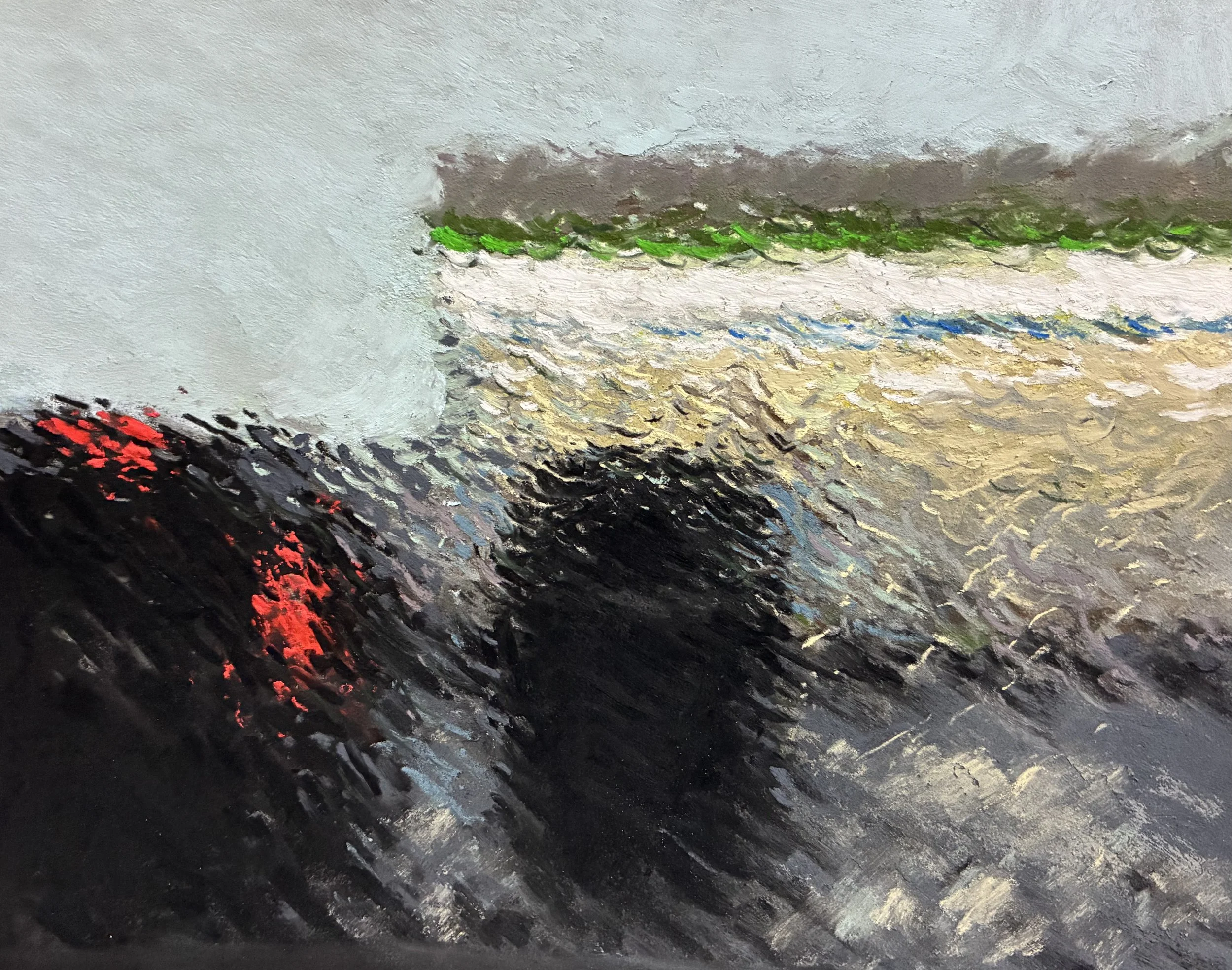 FamilyMart in heavy rain