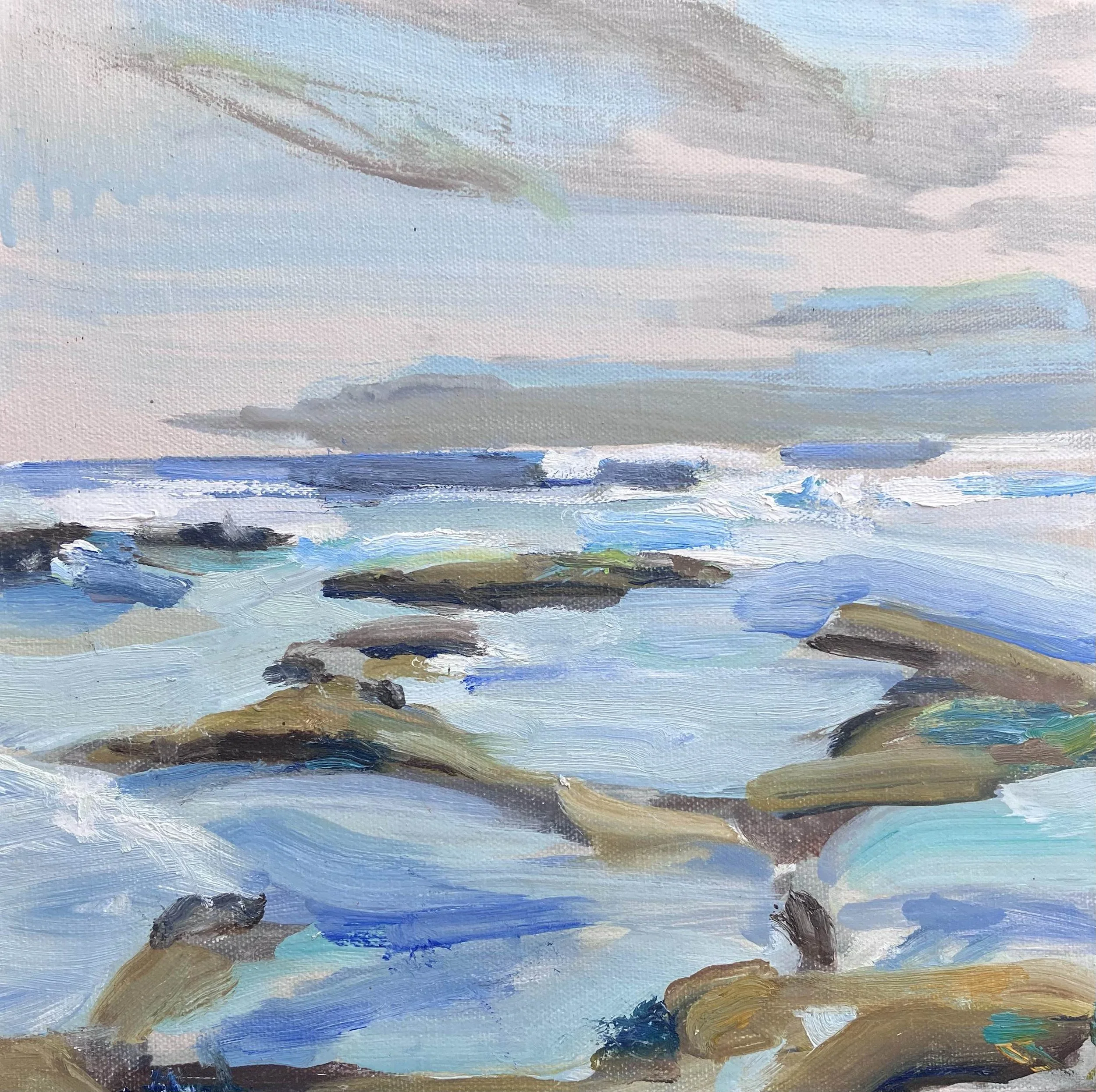 Blue water rock oil study
