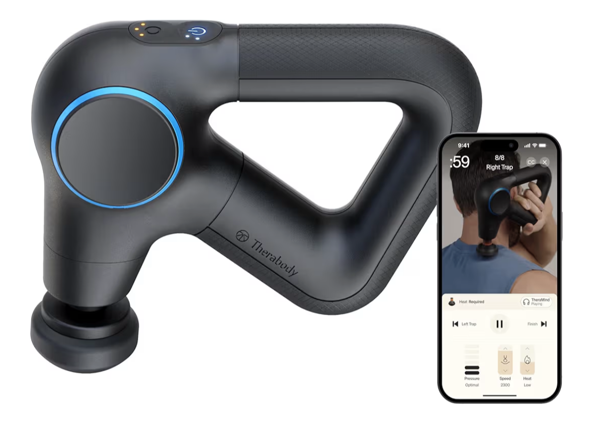 THERAGUN MASSAGE: A more targeted approach to muscle recovery. Using percussive therapy, the Theragun helps relieve tension, support circulation, and speed up recovery—right where your body needs it most.
A practical tool for releasing tightness and 