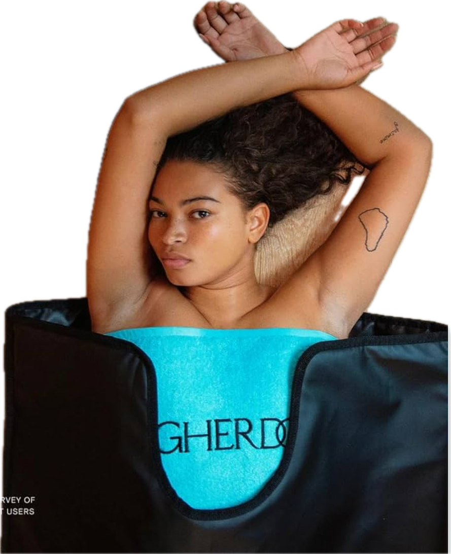 HIGHER DOSE SAUNA BED: 
A deeply restorative heat experience designed to support detoxification, circulation, and full-body relaxation. Infrared warmth works gently from within—helping your body release, unwind, and recover without the intensity of t