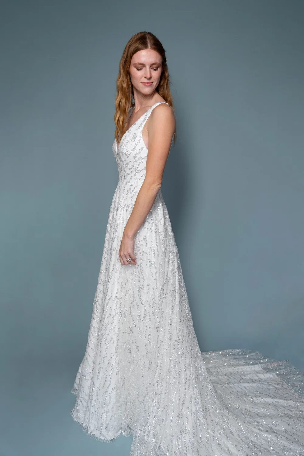 alexis formal dresses Alexis | Cream Plunge-Neck Midi Dress With Draped And Ruched Detailing main image 0