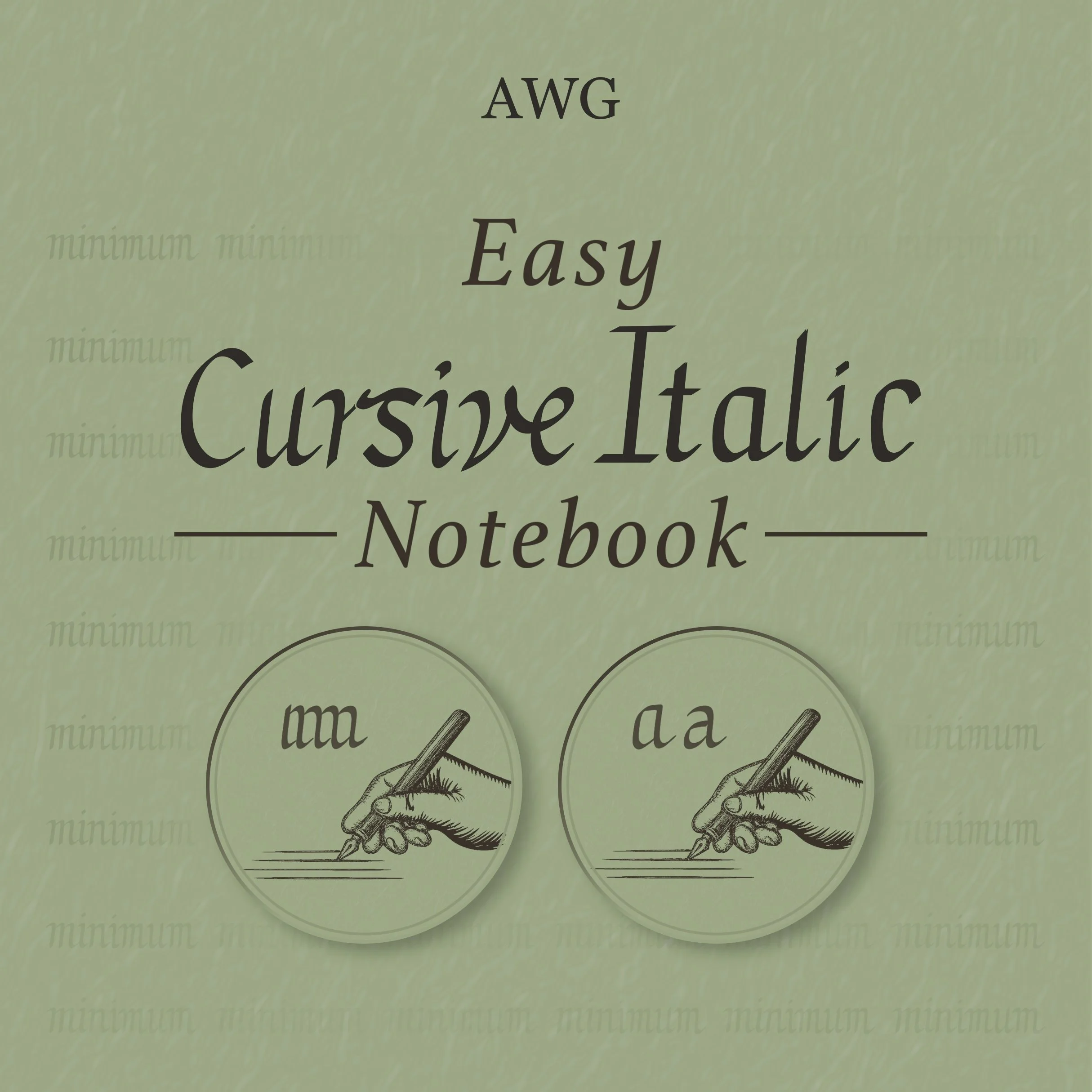 Easy Cursive Italic Notebook PDF (EN)