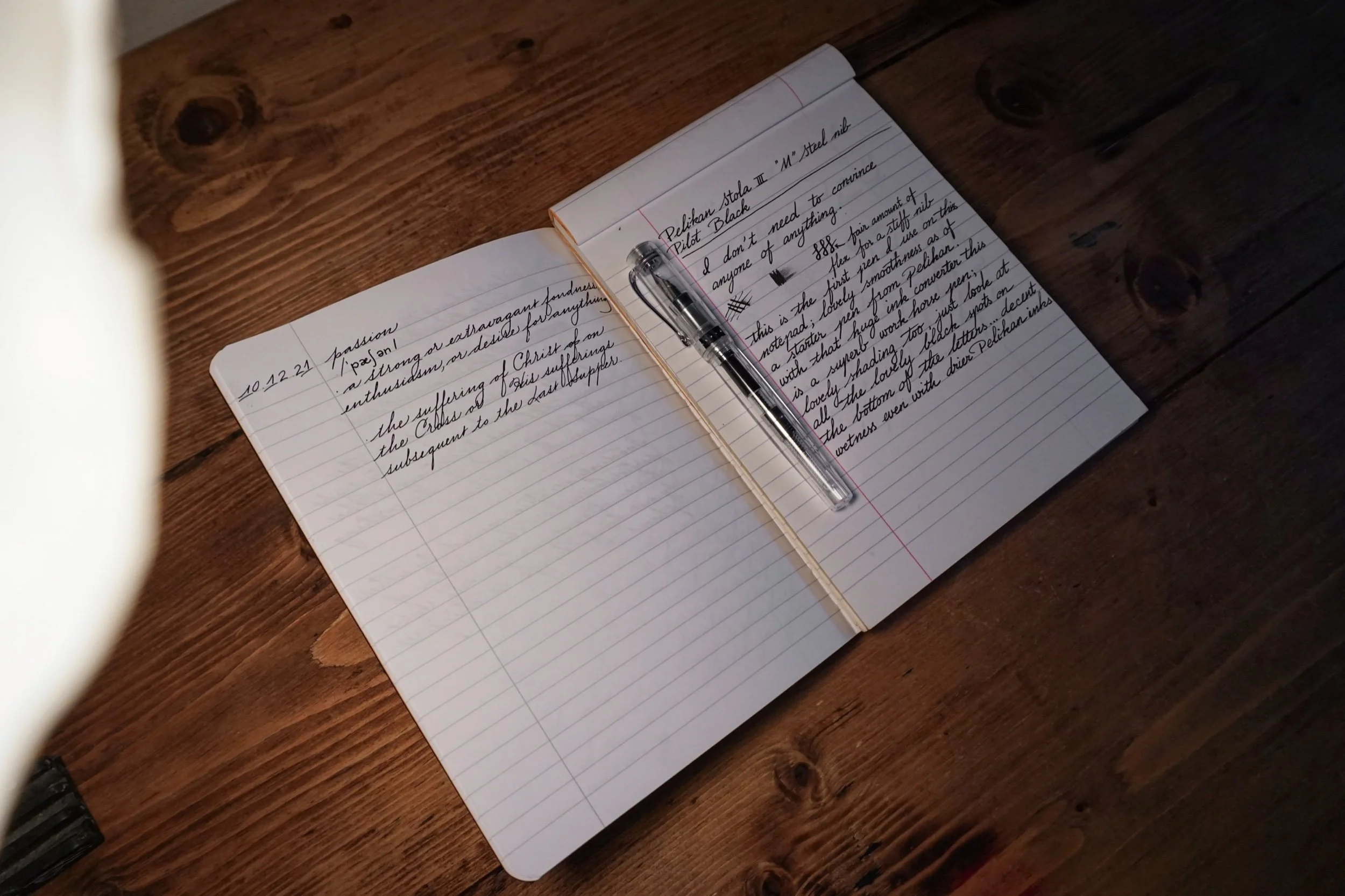 my handwriting today, and one from 5 years ago (2017)