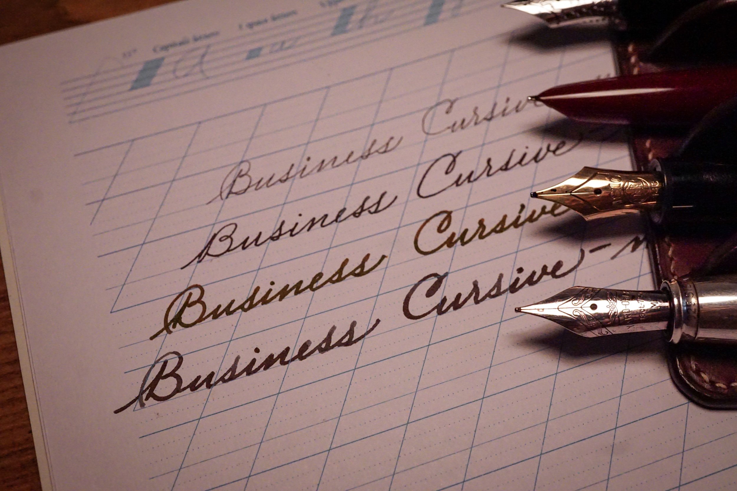 Business Cursive - a not so calligraphic guide