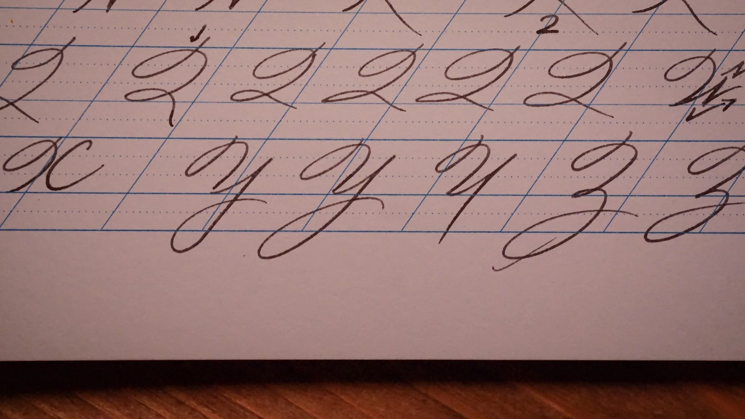 Cursive Calligraphy Writing