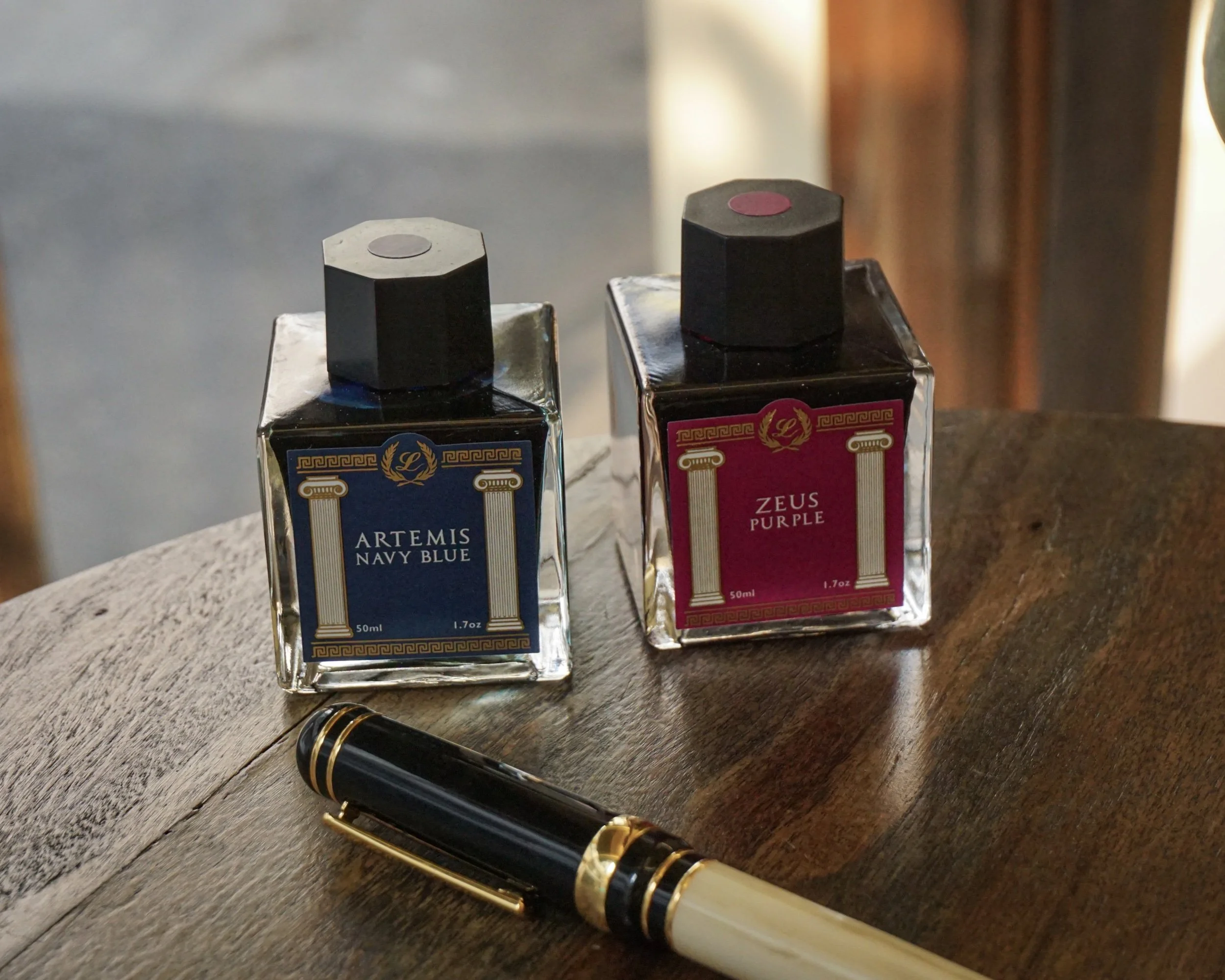 Greek Gods infused ink colors? | Laban Zeus Purple + Artemis Navy Blue Review
