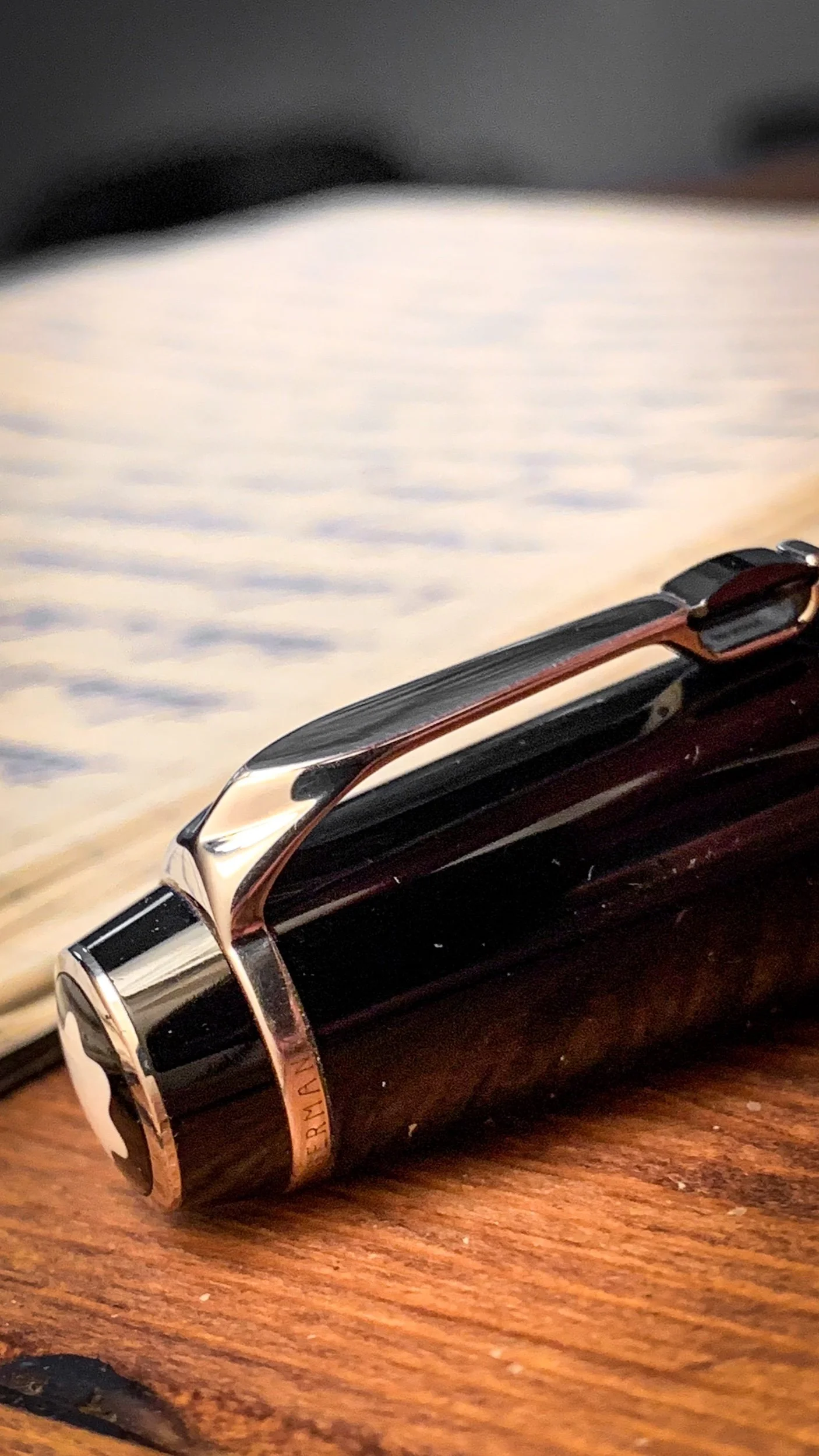 from the archive: the Germany on the side of the clip band is still crisp and deeply etched, visible despite being shot from an iphone…