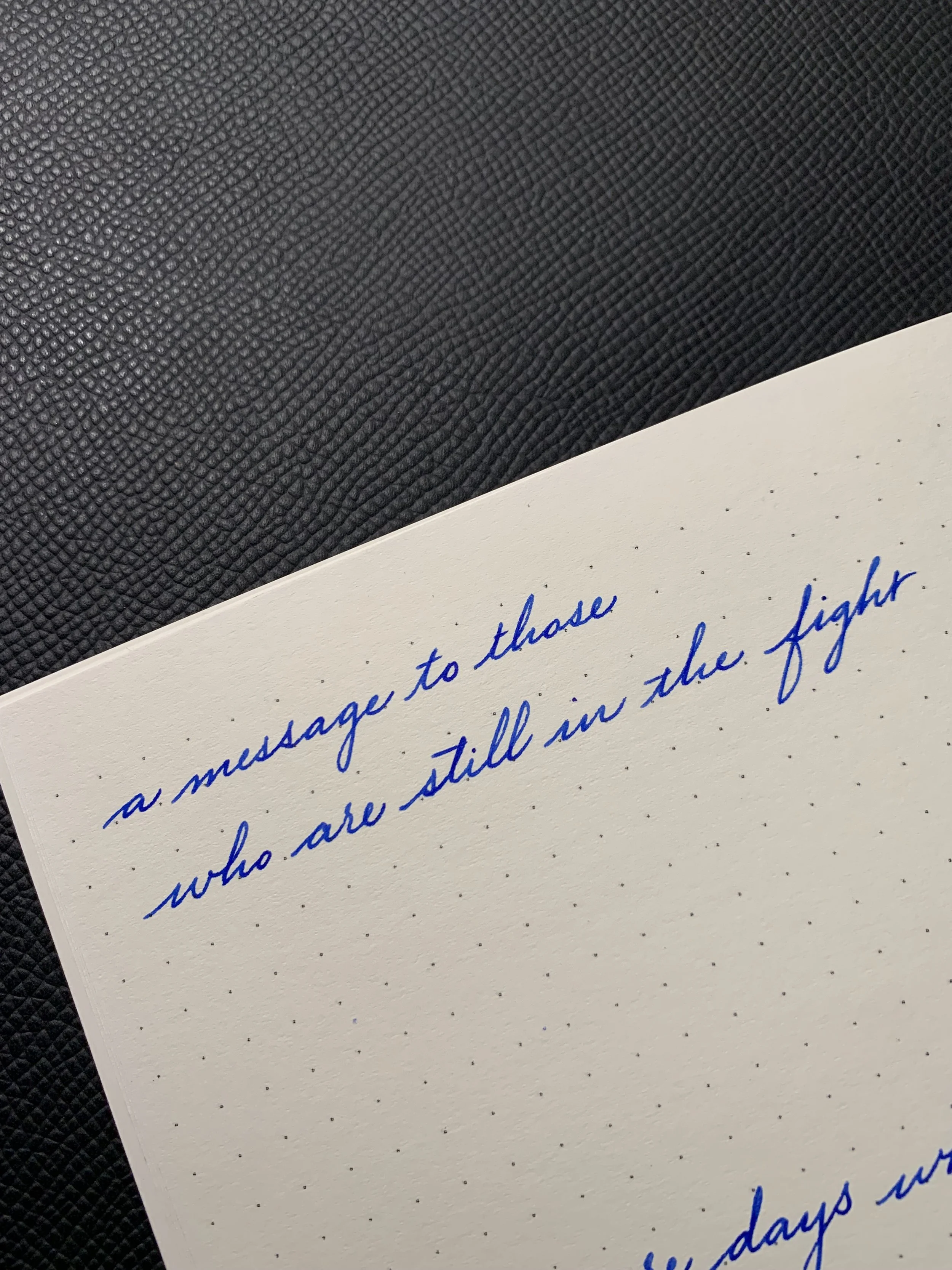 You Are Still in the Fight