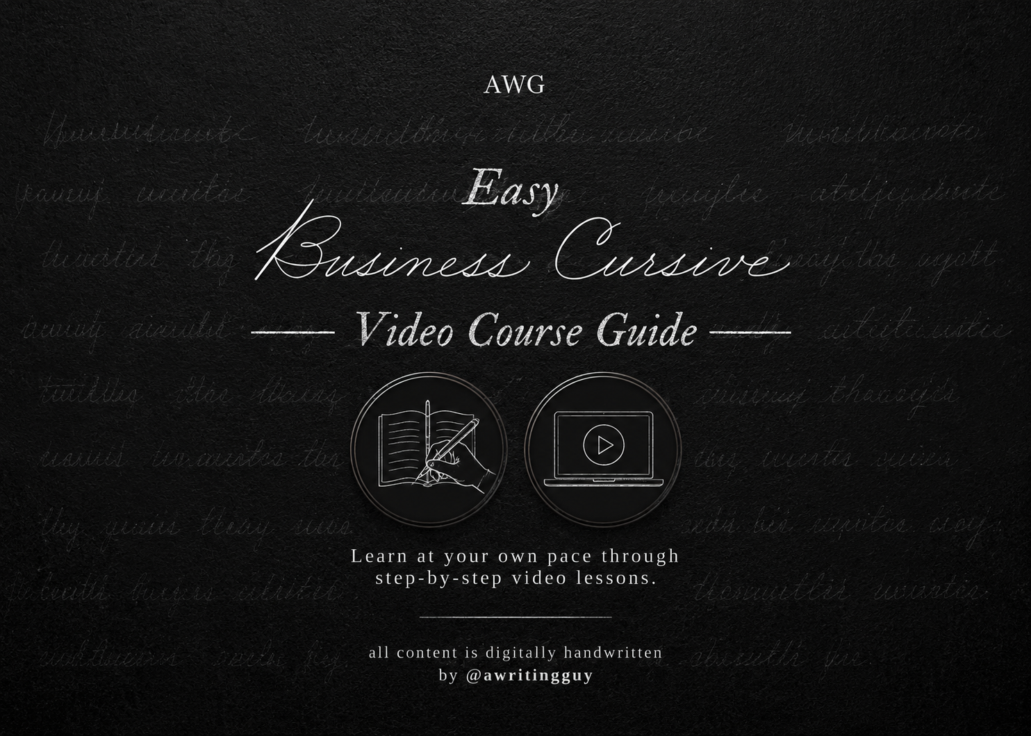 Easy Business Cursive Video Course (Video Library Access Only)