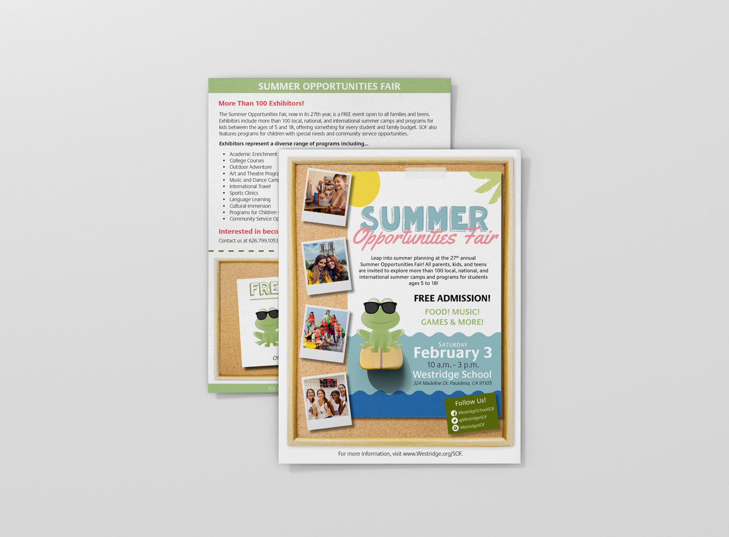 Summer Opportunities Fair Flyer