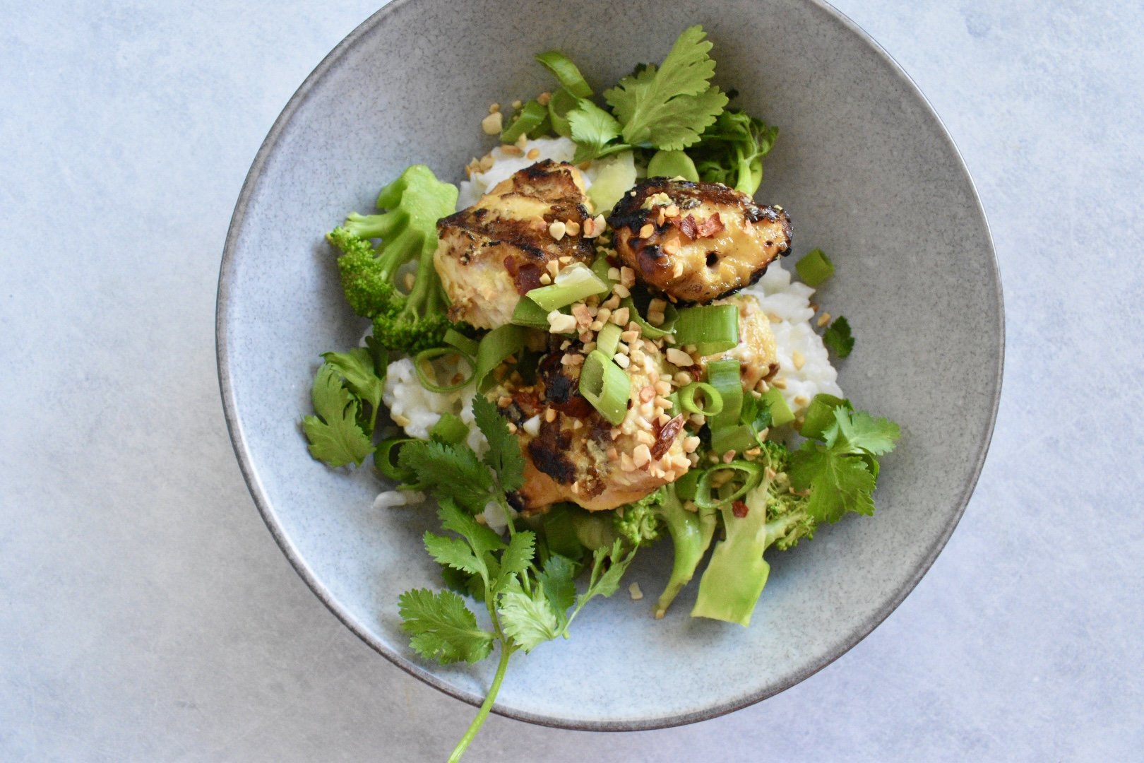 SATAY CHICKEN BOWLS WITH COCONUT RICE — Wholesome by Sarah