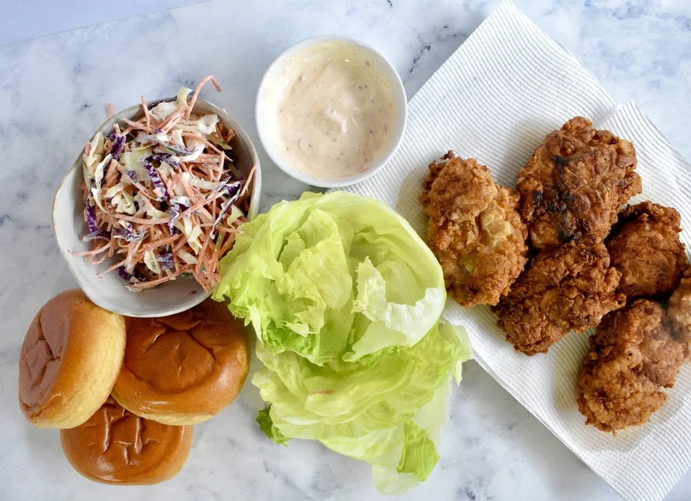 FRIED BUTTERMILK CHICKEN BURGERS — Wholesome by Sarah