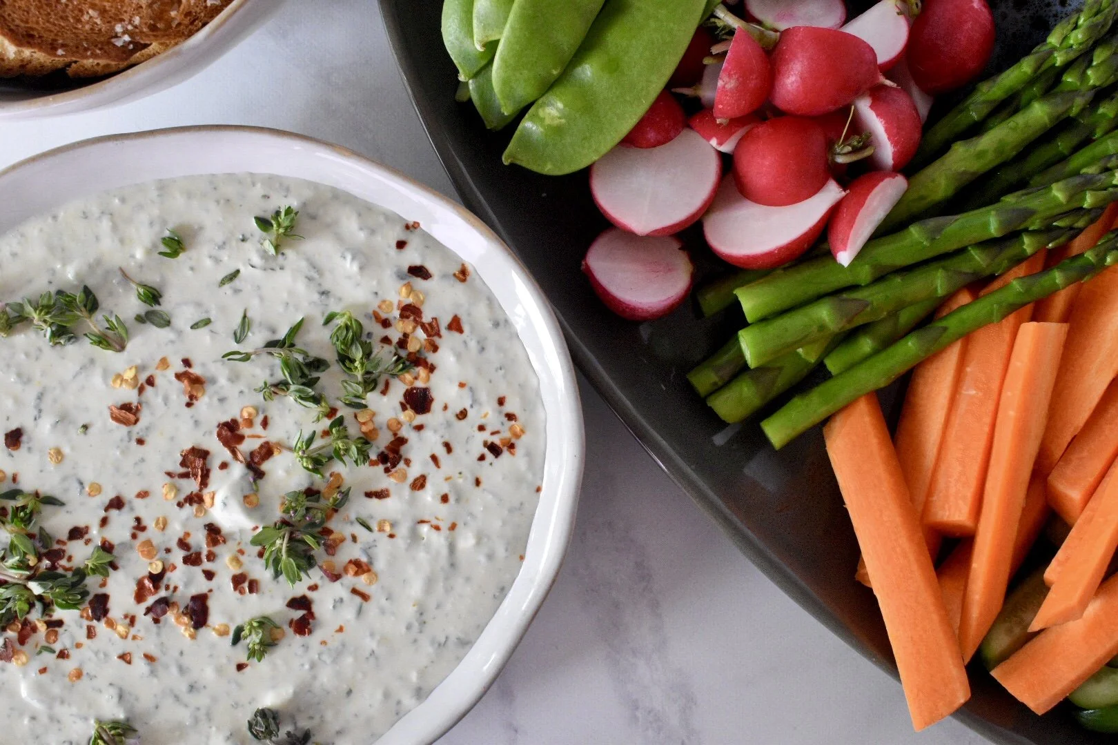 RICOTTA, GOATS CHEESE & FRESH HERB DIP — Wholesome by Sarah