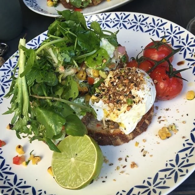 Dukkah on the balcony for brekkie