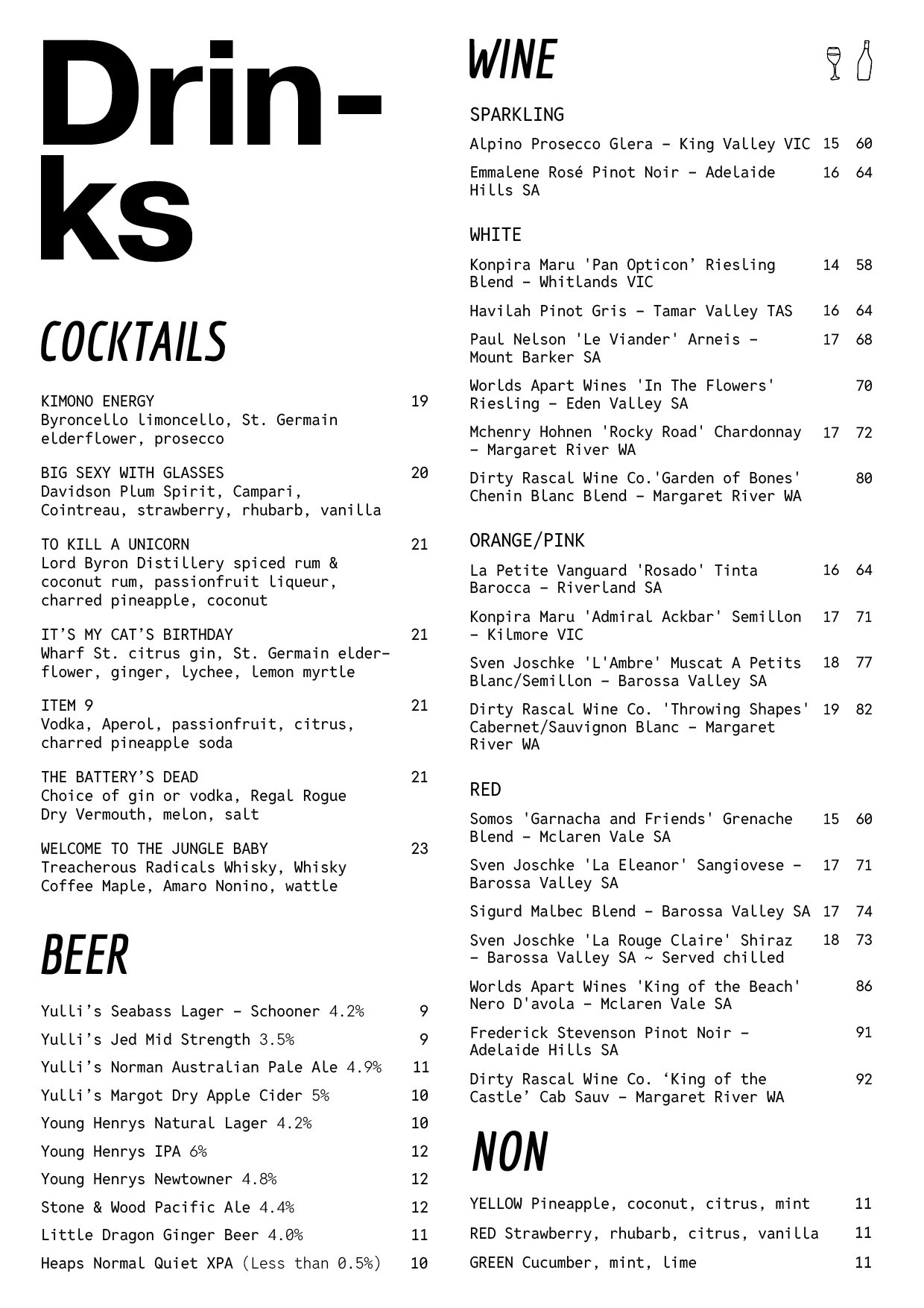 Menu — Bay Pizza Lab