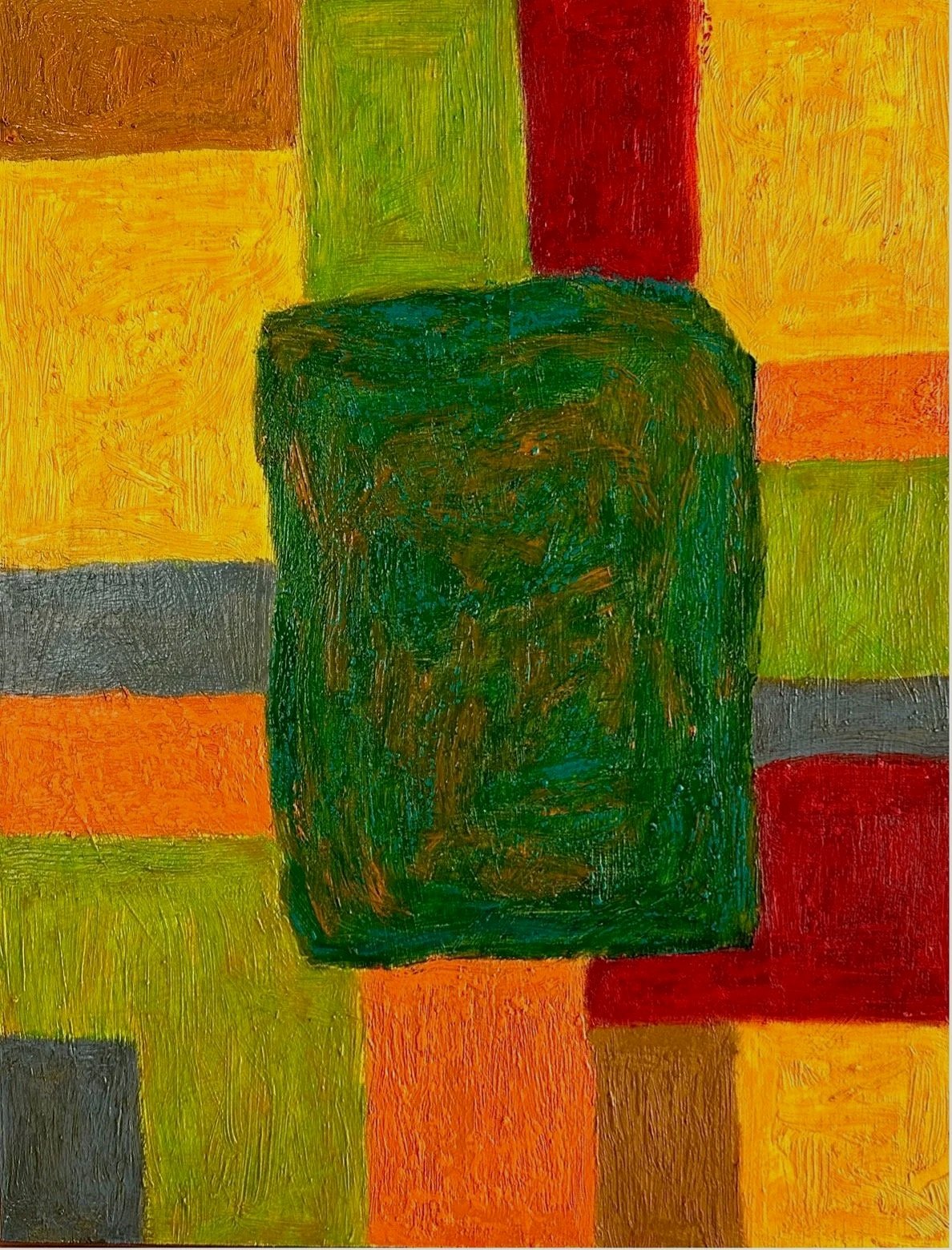Nunc et Diende IV, 2024, olja på pannå, 40 x 30 cm