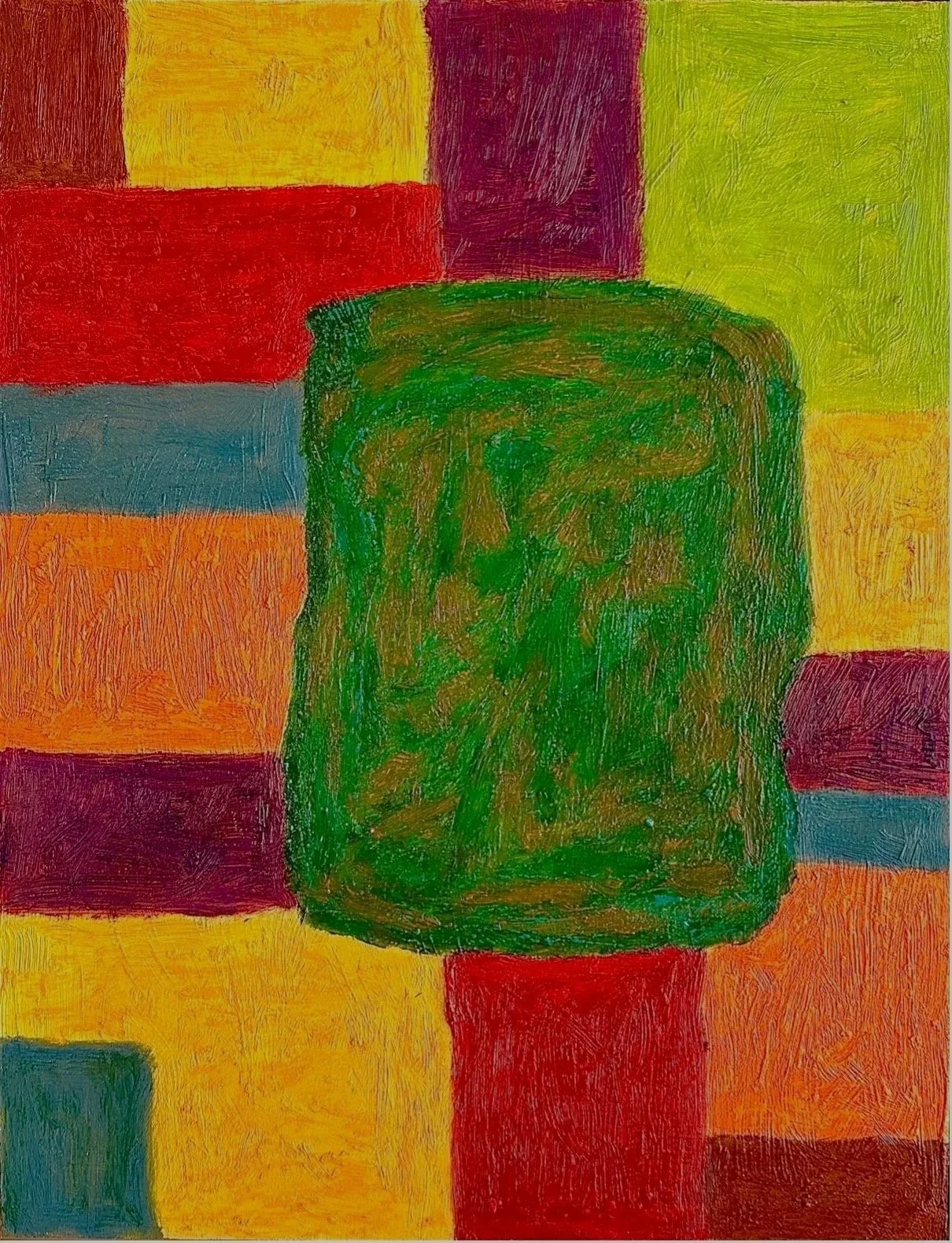 Nunc et Diende III, 2024, olja på pannå, 40 x 30 cm