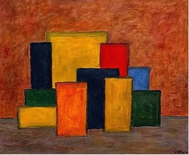 a Still Life, 2025, tempera på papper, 56 x 76 cm