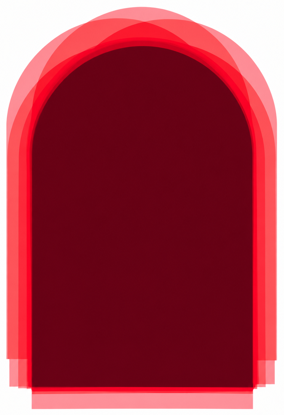 Valv Magenta I, 2026, unik, bläck på bomullspapper, 61 x 43 cm