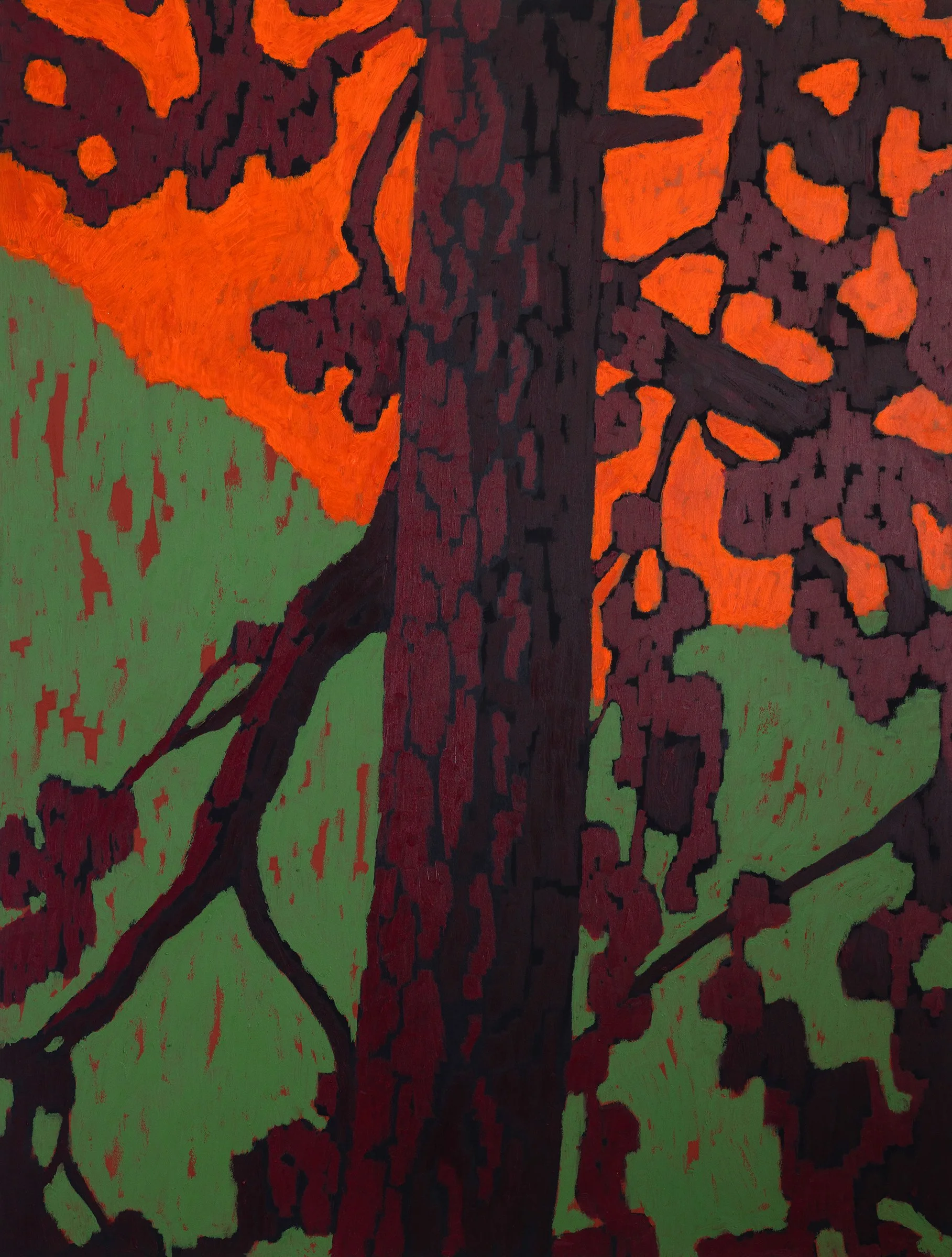 Pitys, 2026, oljekrita på pannå, 157 x 118 cm