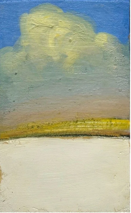 Landskap, 2025, olja på duk, 24 x 15 cm